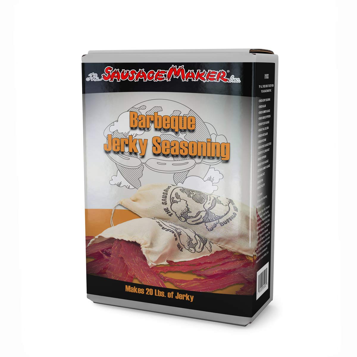 Premium BBQ Jerky Seasoning Kit - 1 lb. 4 oz. for Homemade Beef, Turkey & Venison | The Sausage Maker | Perfect for Grilling, Smoking & Outdoor Cooking | Great Gift for Meat Lovers