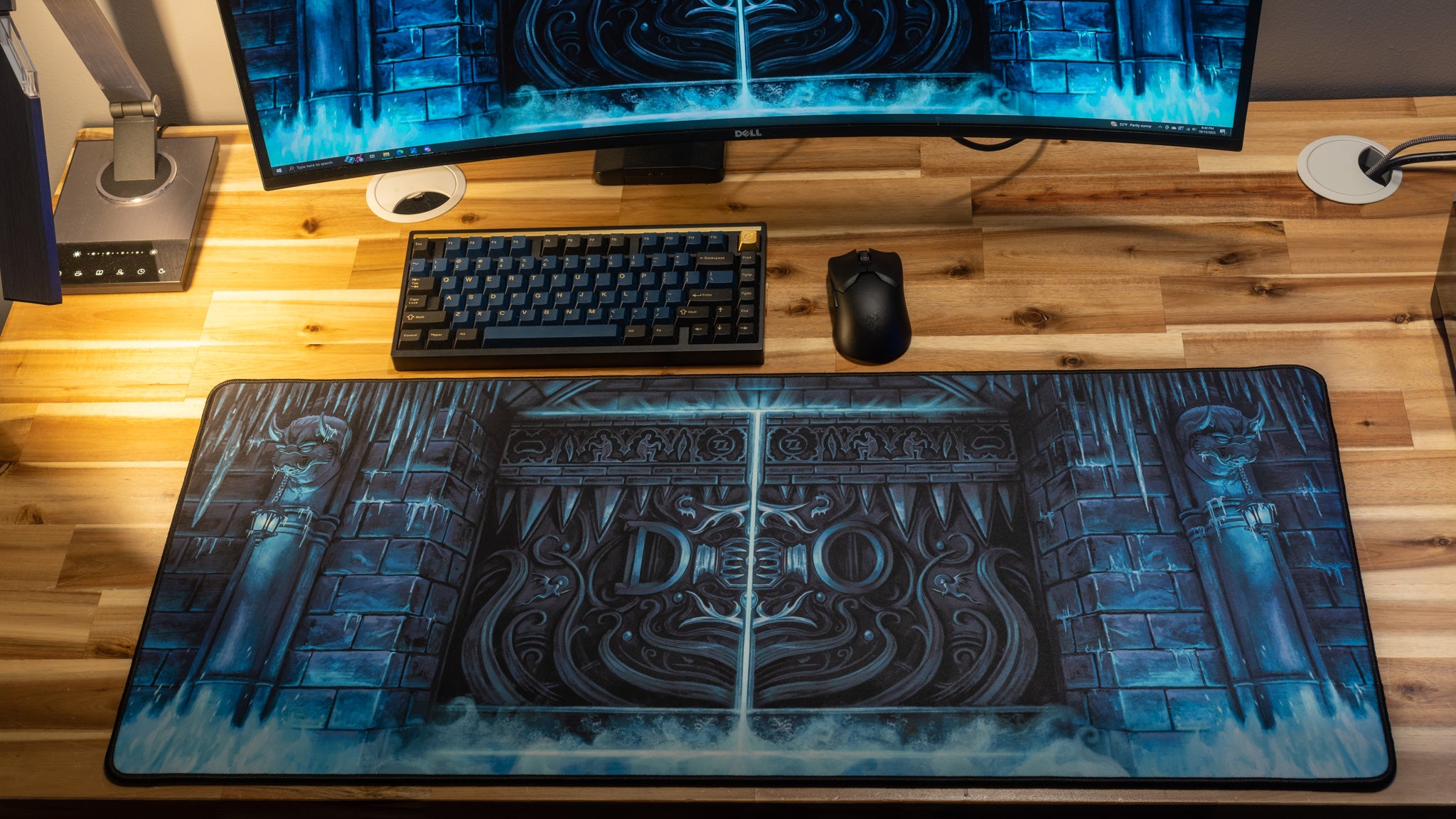 TangoTek Dungeon Doors Limited Edition Gaming Desk Mat - Official Content Creator Collaboration | Perfect for PC Gaming Setup & Streamer Battlestation