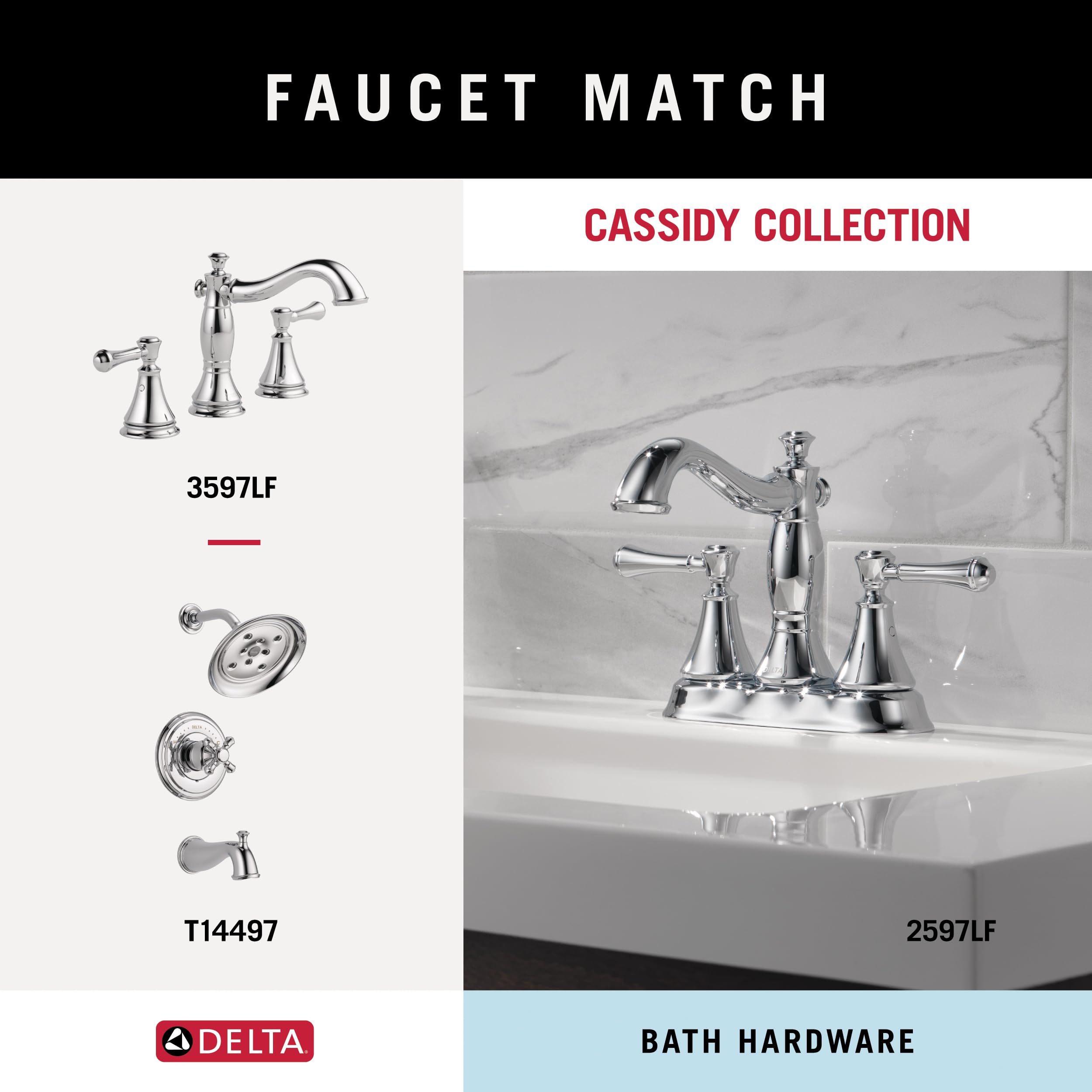 Delta Faucet 79750 Cassidy Chrome Toilet Paper Holder - 3.63 x 8.38 x 3.63 Inches - Modern Bathroom Tissue Roll Dispenser for Home, Apartment & Office Use