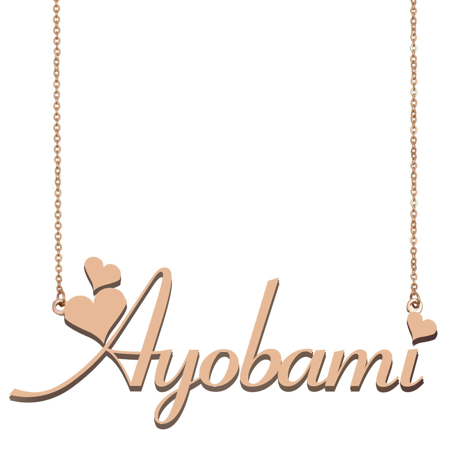 Customized MoShelly Girls Name Necklace - Personalized Ayobami Jewelry Gift for Women & Girls - Perfect for Birthdays, Anniversaries & Special Occasions