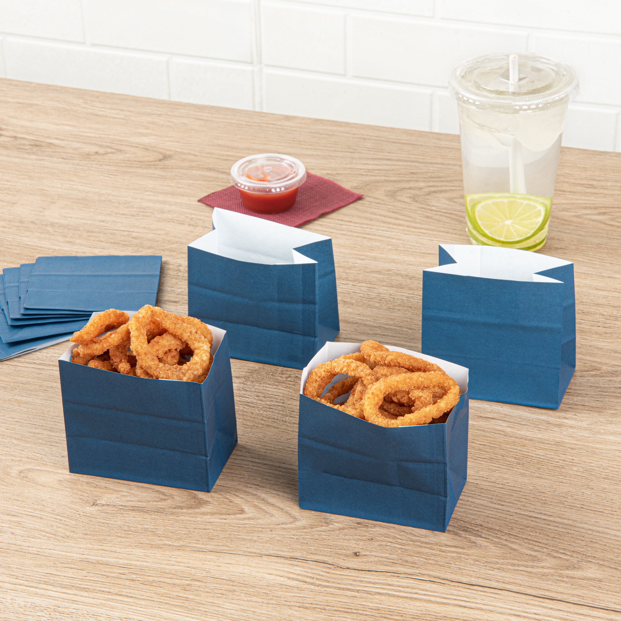Premium Midnight Blue Small Snack Bags 3.75