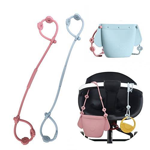 2-Pack Silicone Pacifier Clips with Baby Food Container - Wearable Snack Holder for Toddlers & Kids | Safety Toy Straps, Pacifier Leash (Ether Blue) - Perfect for On-the-Go Feeding, Daycare, and Travel Accessories