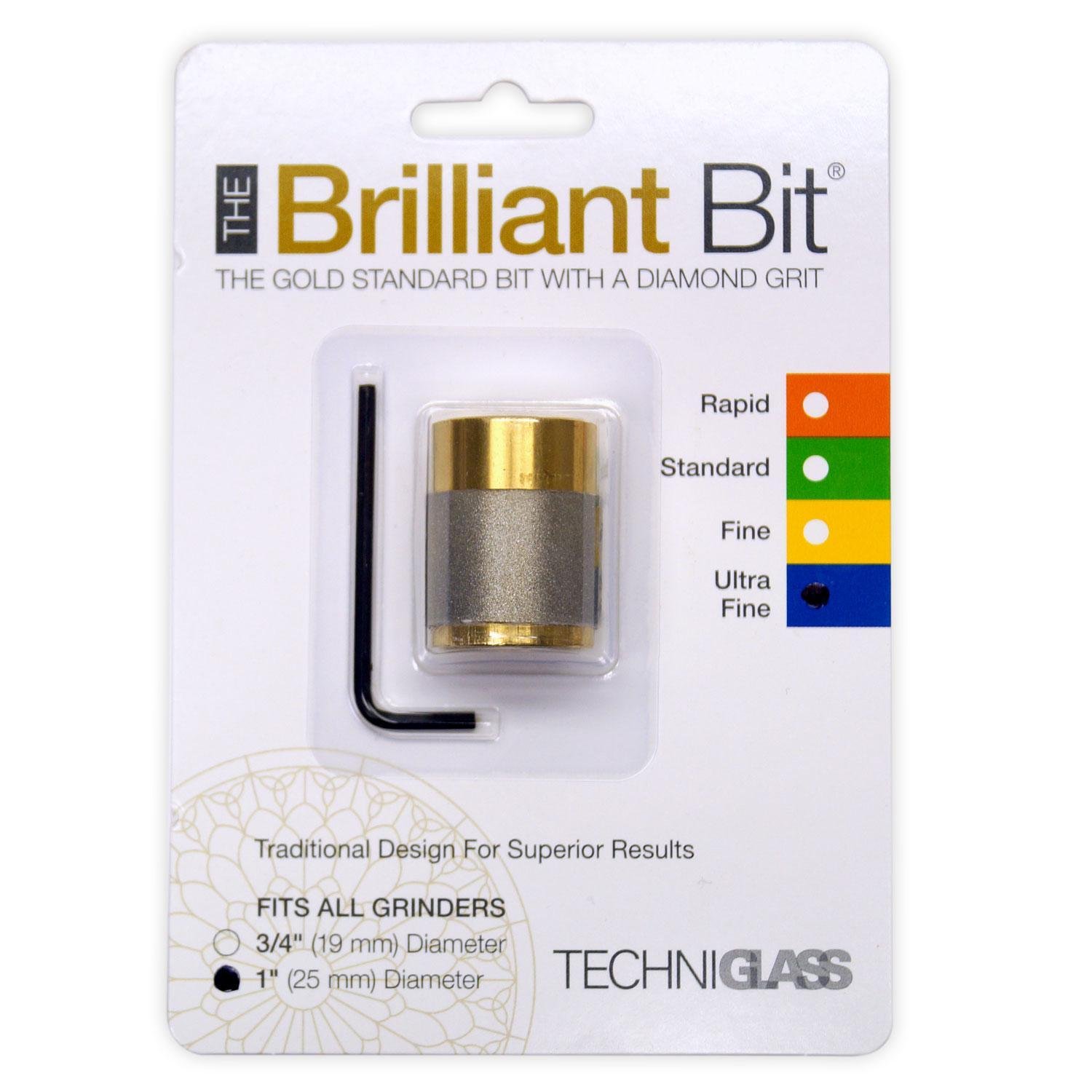 1 Inch Ultra Fine Brilliant Grinder Bit - Diamond Coated Rotary Tool Accessory for Precision Engraving, Polishing & Carving on Glass, Metal, Wood & Ceramics - Perfect for DIY Crafts & Jewelry Making