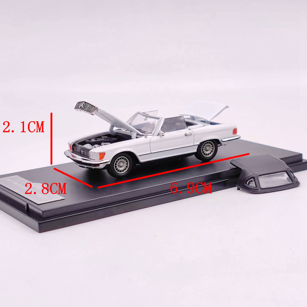 1:64 Mercedes Benz 450 SL Roadster Diecast Model Car - 1973 European & American Version - Limited Edition Collectible Toy for Adults - Perfect for Display, Gifts, and Car Enthusiast Collections