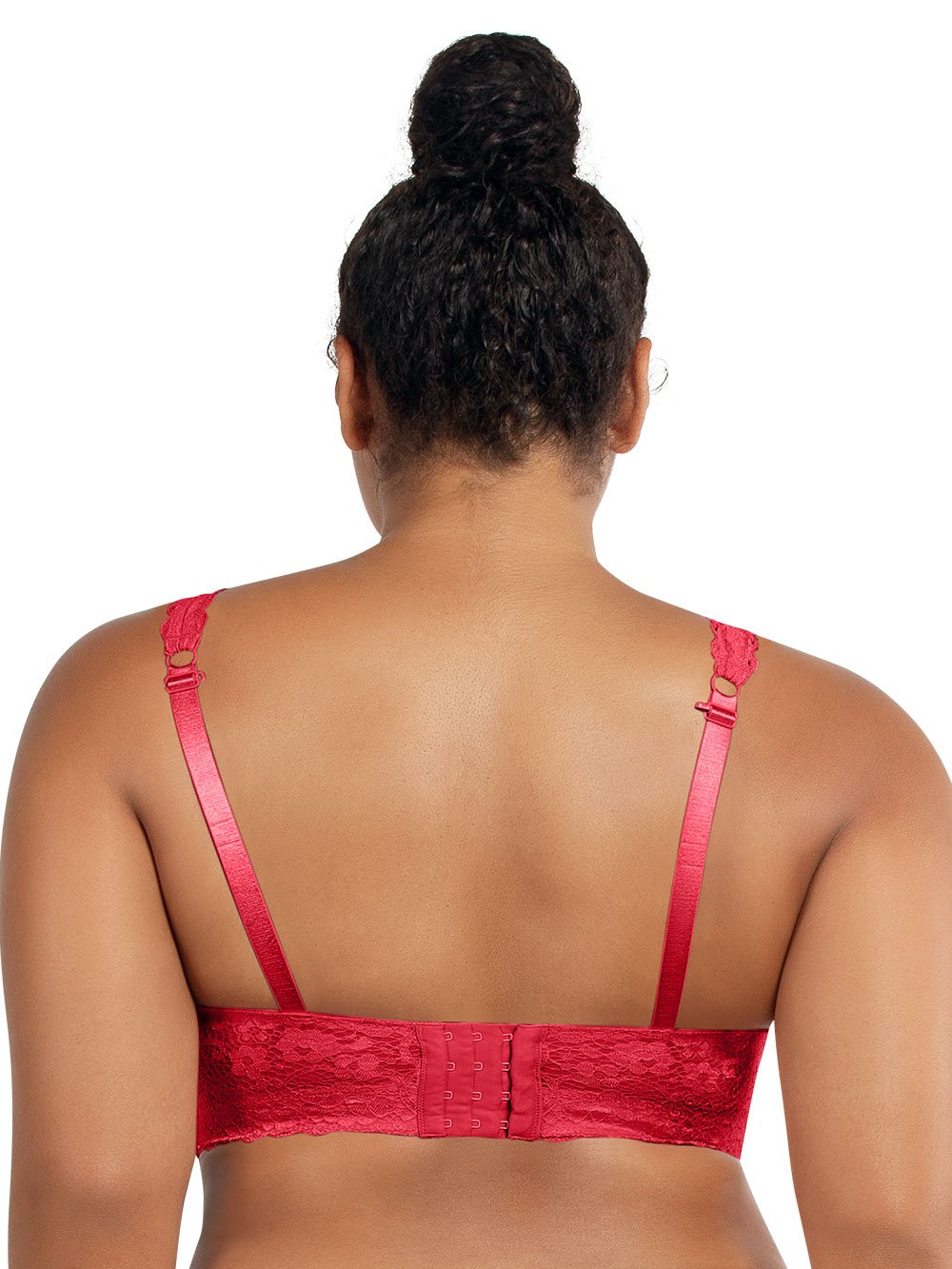 Adriana Lace Bralette - Sexy Red Lingerie for Women | Comfortable Wireless Bra | Perfect for Date Night, Bridal Shower & Boudoir Photography