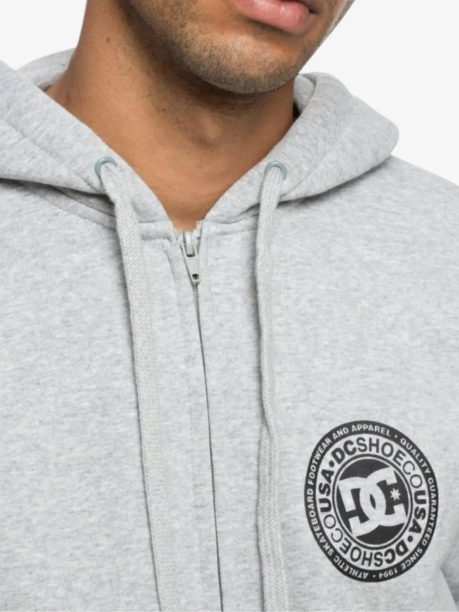 DC Corpo FB Grey Men's Jacket - Lightweight Waterproof Windbreaker for Outdoor Hiking & Urban Streetwear