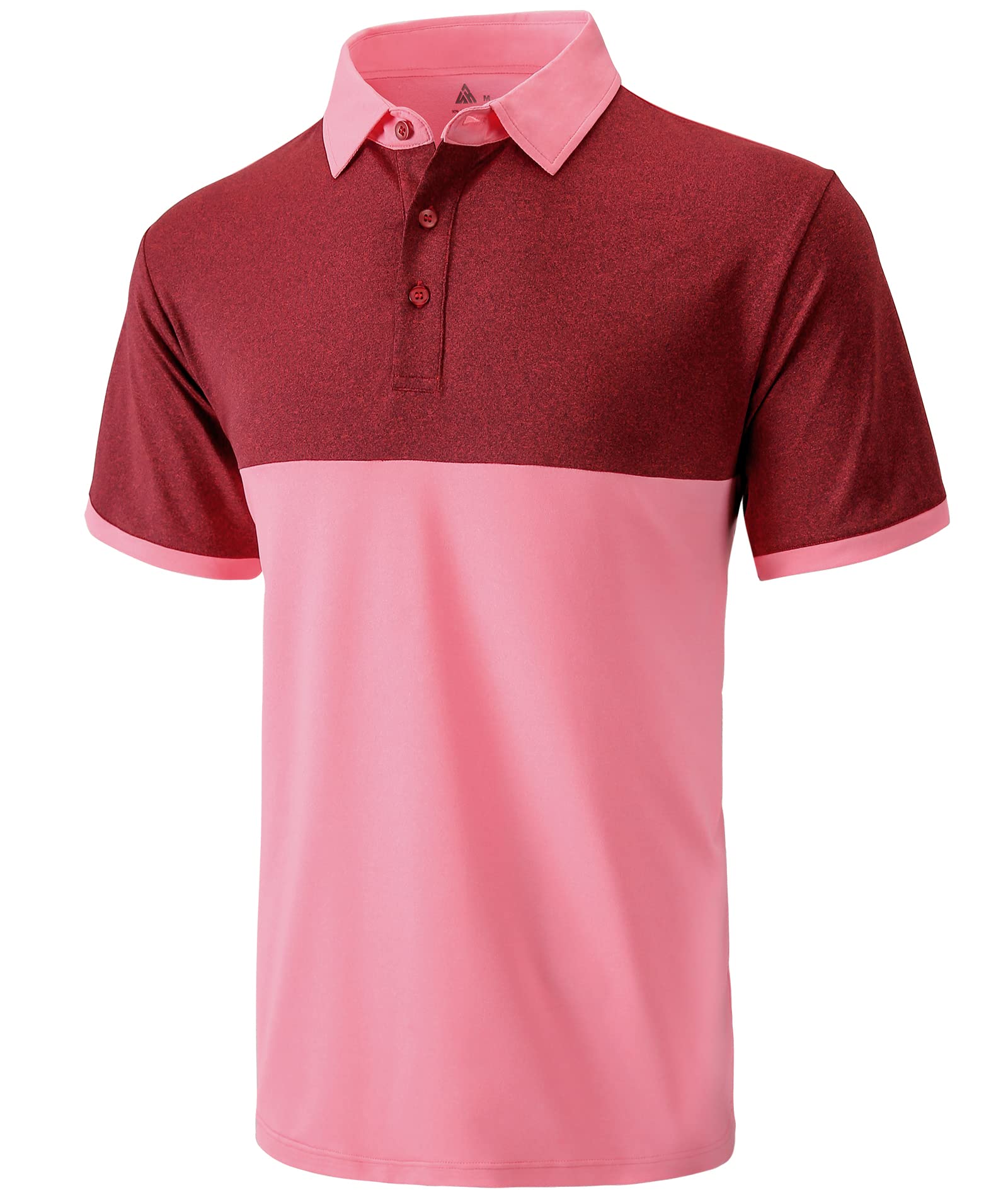SWISSWELL Men's Moisture-Wicking Polo Shirts - Breathable Mesh Tennis & Sports T-Shirt for Golf, Running & Casual Wear