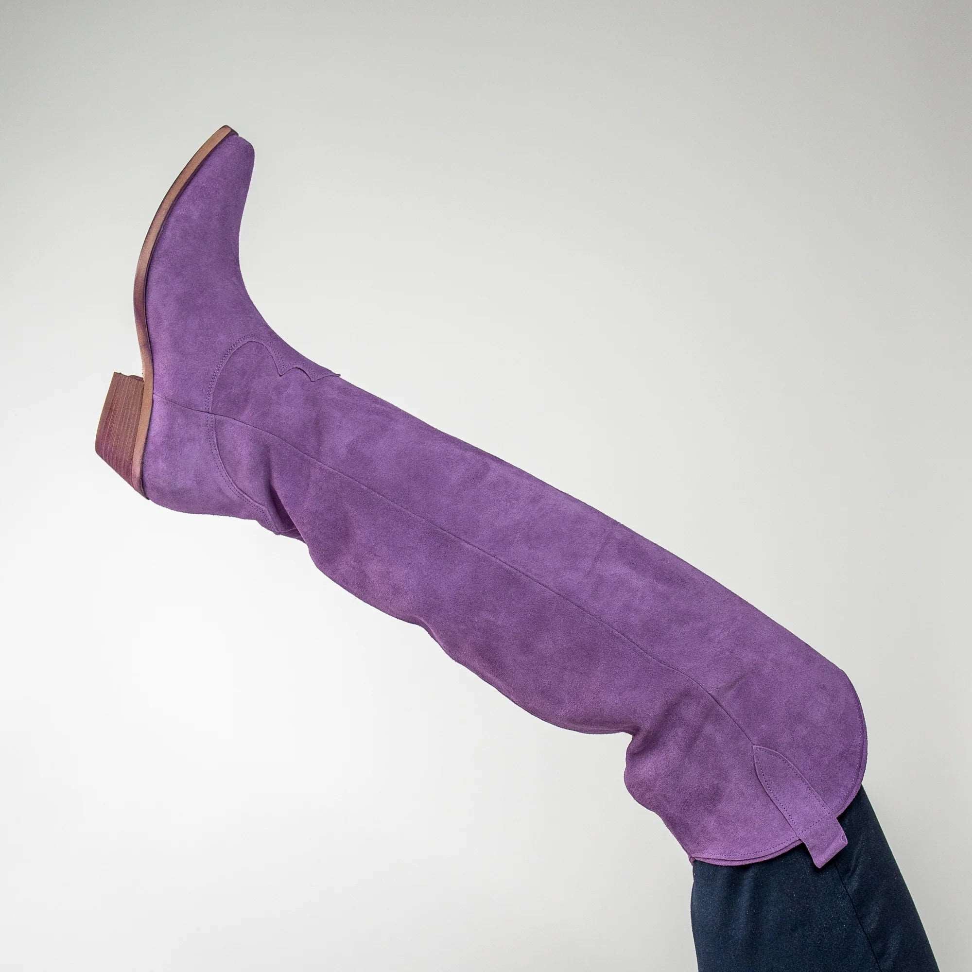 Cynthia Richard Laramie Suede Boots for Women - Soft Lilac Purple Ankle Booties, Comfortable & Stylish for Fall/Winter, Perfect for Office, Dating & Casual Outfits