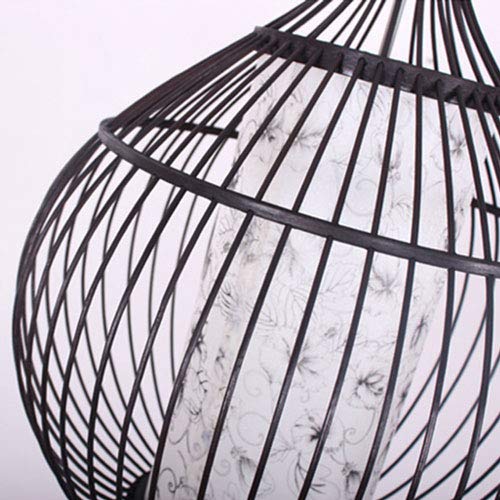 Handmade Natural Bamboo Braided LED Chandelier - Eco-Friendly Drop Shape Parchment Paper Pendant Light for Bedroom, Study, Hotel Lobby & Ceiling Decoration | Single Head Light Fixture for Modern & Rustic Interiors