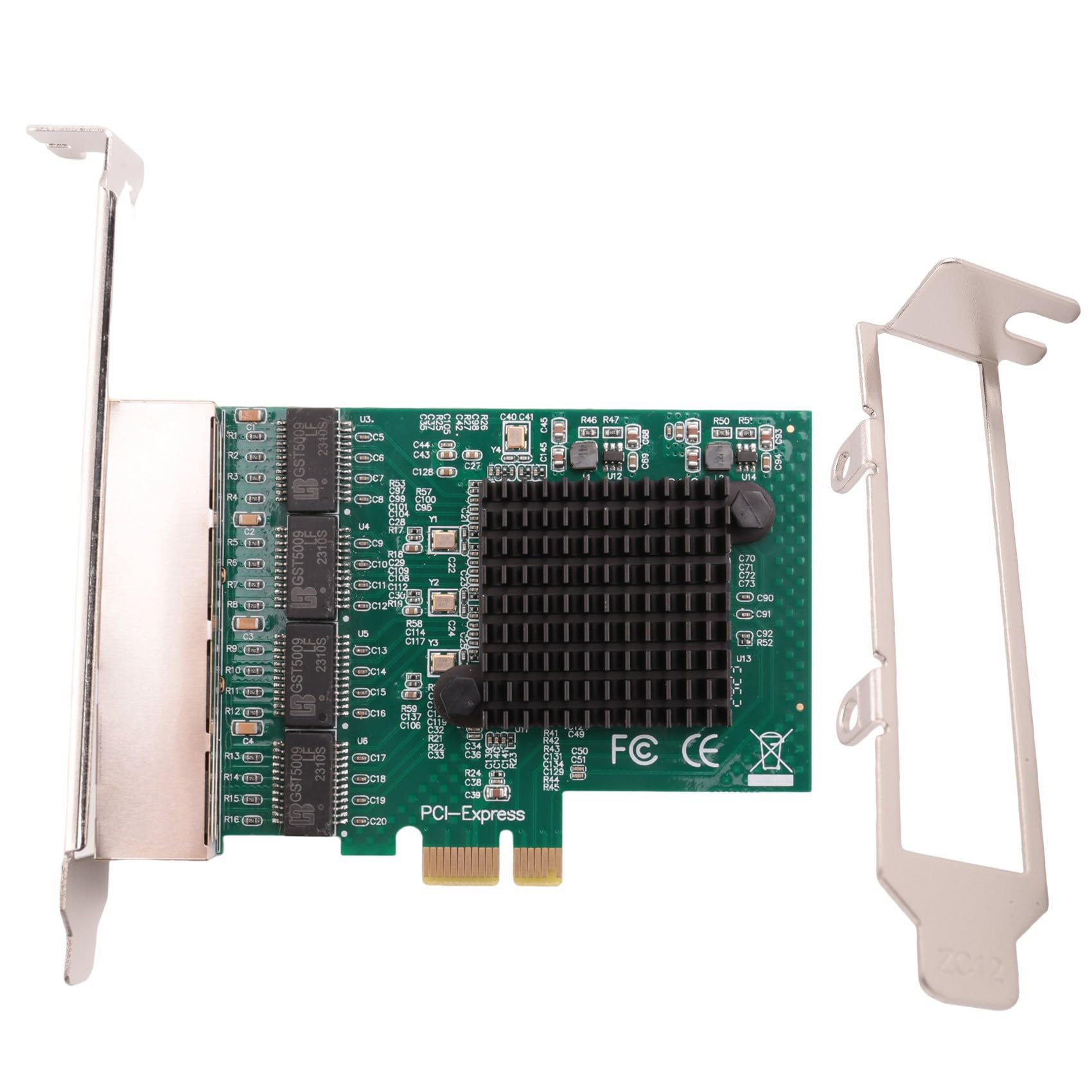 Oladfiop 5-Port Gigabit Ethernet PCI-E Network Card with Realtek Chipset - High-Speed RJ45 LAN Adapter for Gaming, Servers & Office Workstations