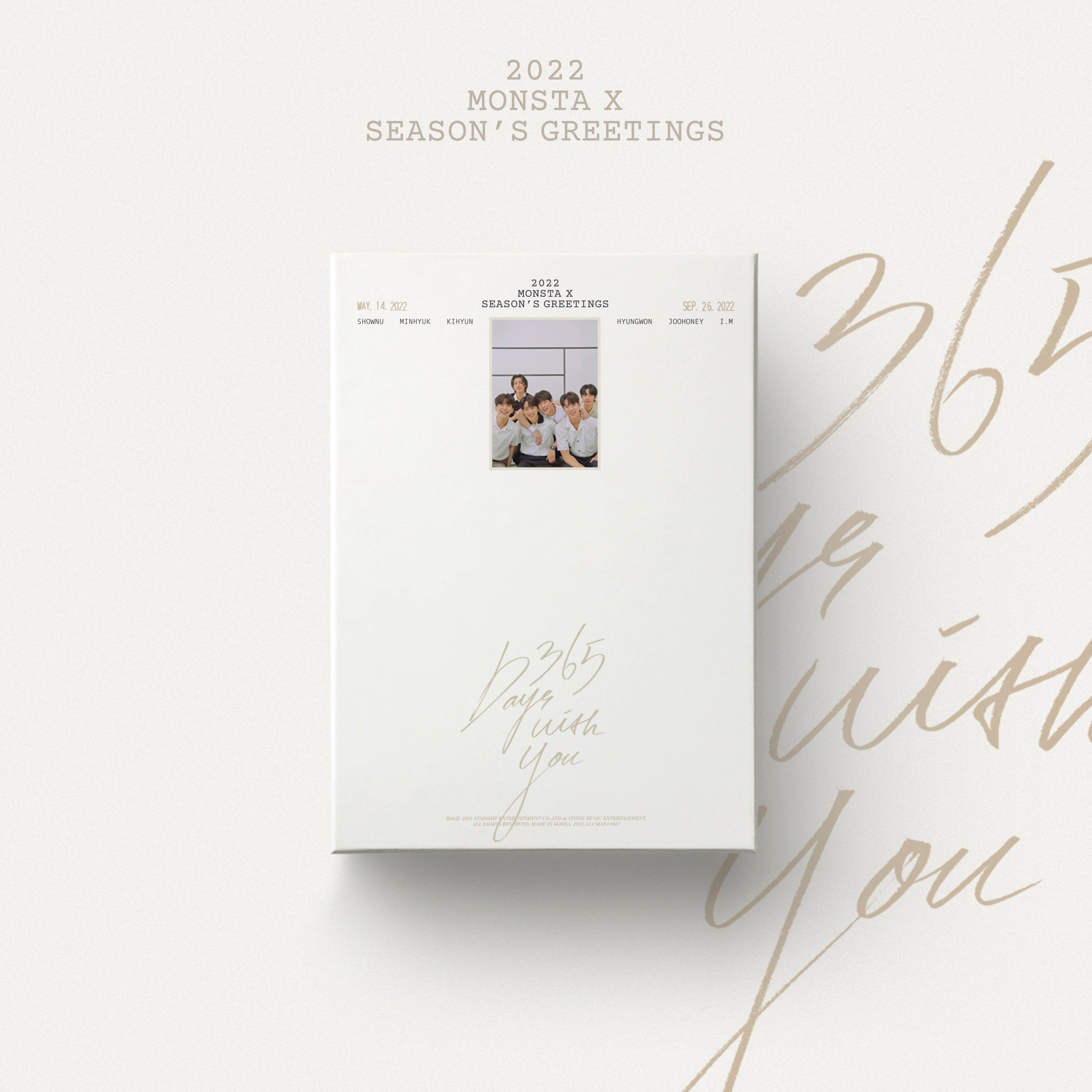 MONSTA X 2022 Season's Greetings Official K-Pop Merchandise - Perfect for Fans, Collectors & Gift Giving | Ideal for Birthdays, Concerts & K-Pop Events