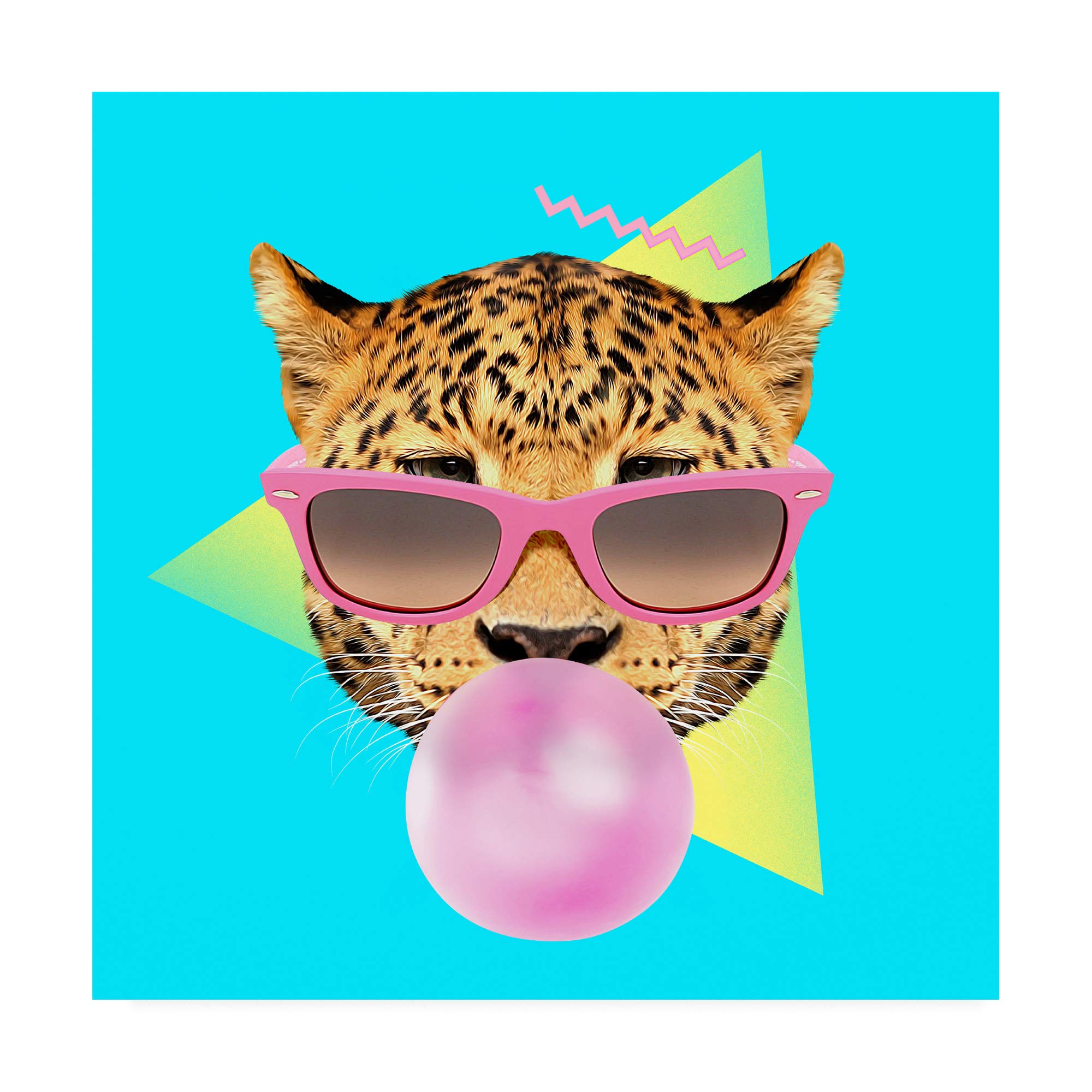 Robert Farka Bubble Gum Art Print - 14x14 Inch Modern Pop Art Wall Decor for Living Room, Bedroom & Office | Trademark Fine Art