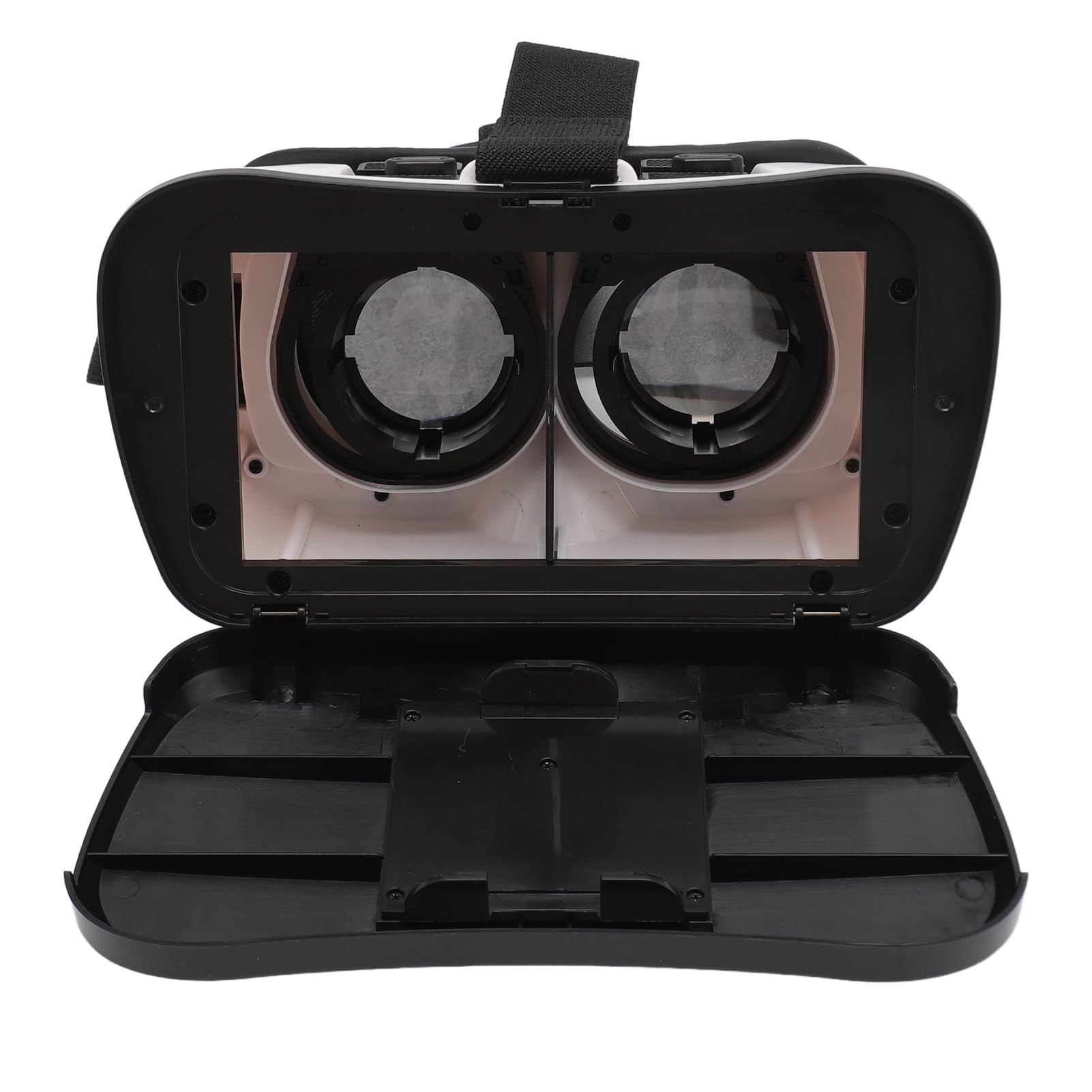 VR Headset 5PLUS - Immersive Virtual Reality Experience, Universal Compatibility for iOS & Android, Ergonomic Design with Phone Clip & Headphone Ports - Perfect for Gaming, Movies & Virtual Tours