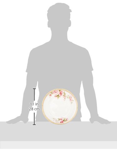 Noritake Hertford 5-Piece Dinner Plate Set - Elegant White Porcelain Tableware for Formal Dining & Special Occasions