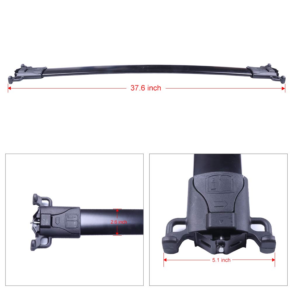 Chevrolet Equinox GMC Terrain Roof Rack Cross Bars (2010-2017) - Heavy Duty Car Top Cargo Carrier for Luggage, Bikes & Kayaks - Perfect for Road Trips, Camping & Outdoor Adventures