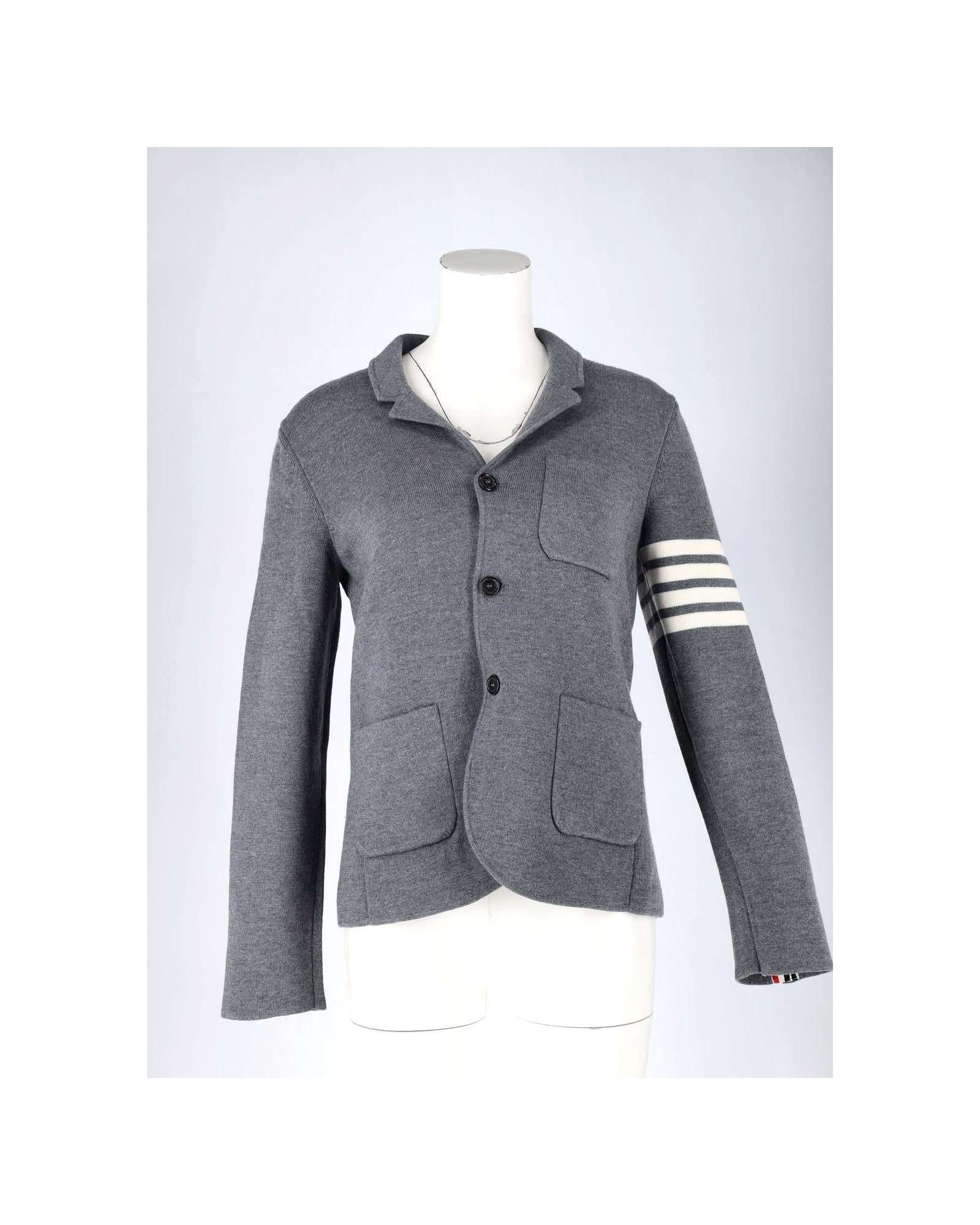 4Bar Stripe Cardigan Sweater for Women - Soft Knit Long Sleeve Open Front Wrap - Cozy Fall Winter Fashion - Perfect for Office, Date Night & Casual Outings