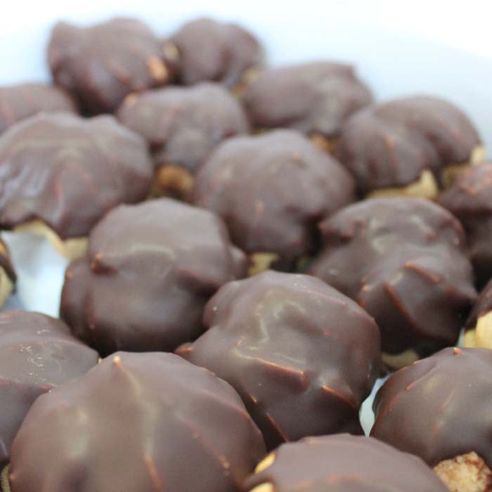Delicious Chocolate Coated Profiteroles with Grand Marnier Custard Filling - Perfect for Dinner Parties & Holiday Desserts