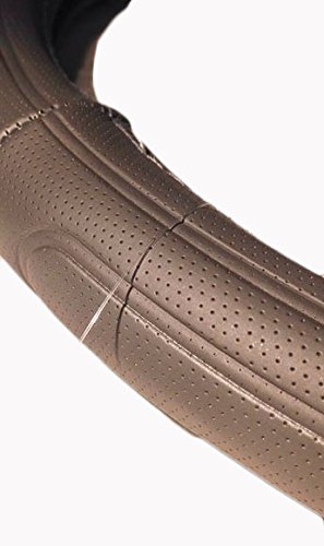 Majic Racer Universal Steering Wheel Cover - Non-Slip Grip, All-Weather Comfort, Fits Most Cars (Beige) | Perfect for Daily Commute, Road Trips & Winter Driving