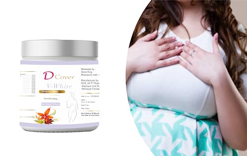 DCOVER Women's VWHITE Brightening Body Cream - Skin Lightening & Moisturizing for Smooth, Glowing Skin | Perfect for Daily Hydration & Evening Skincare Routine