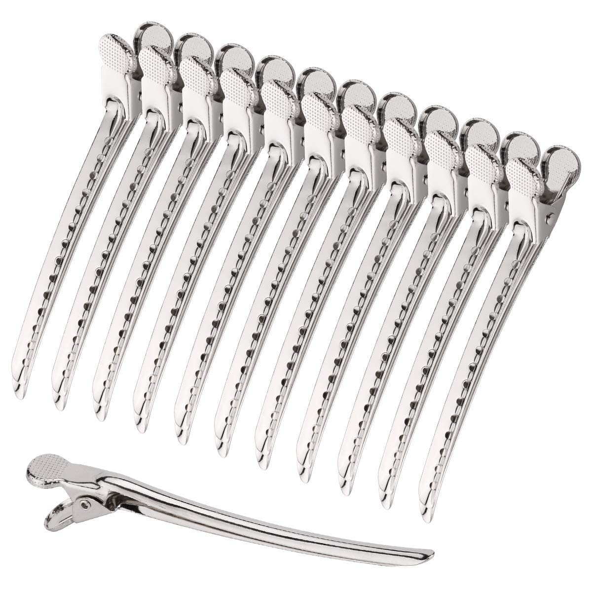 Kira Professional Quality Hair Clips - 12 Pack Stainless Steel Hair Accessories for Women & Girls | Perfect for School, Work, Parties & Everyday Styling