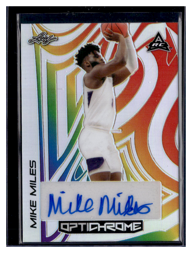 2022 Leaf Optichrome Basketball Mike Miles Autograph Card #BA MM2 /5 - Rare Collectible for NBA Fans & Sports Memorabilia Enthusiasts - Perfect for Trading, Displaying, or Investing