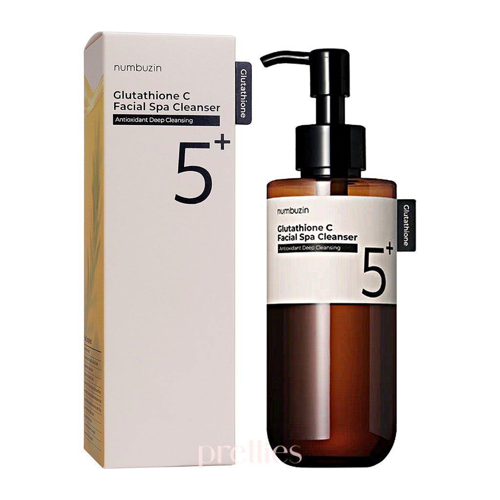 Numbuzin No.5+ Glutathione Vitamin Facial Cleanser 200ml - Brightening & Hydrating Face Wash for Glowing Skin | Perfect for Daily Skincare Routine & Spa-Like Experience at Home
