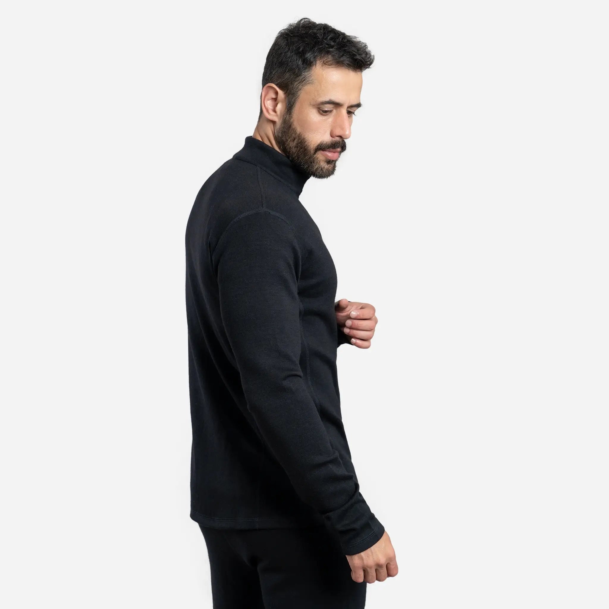 Men's Alpaca Wool Jacket - 420 Midweight Full Zip Fleece for Outdoor Hiking & Winter Travel | Warm & Durable Cold Weather Coat