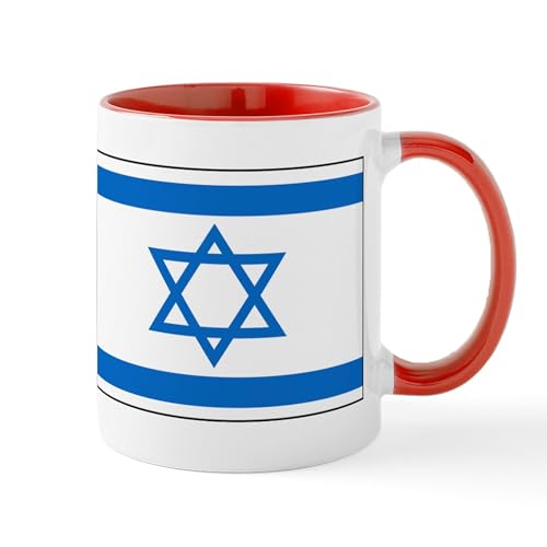 White/Red Inside - Flag Of Israel 1 Mug