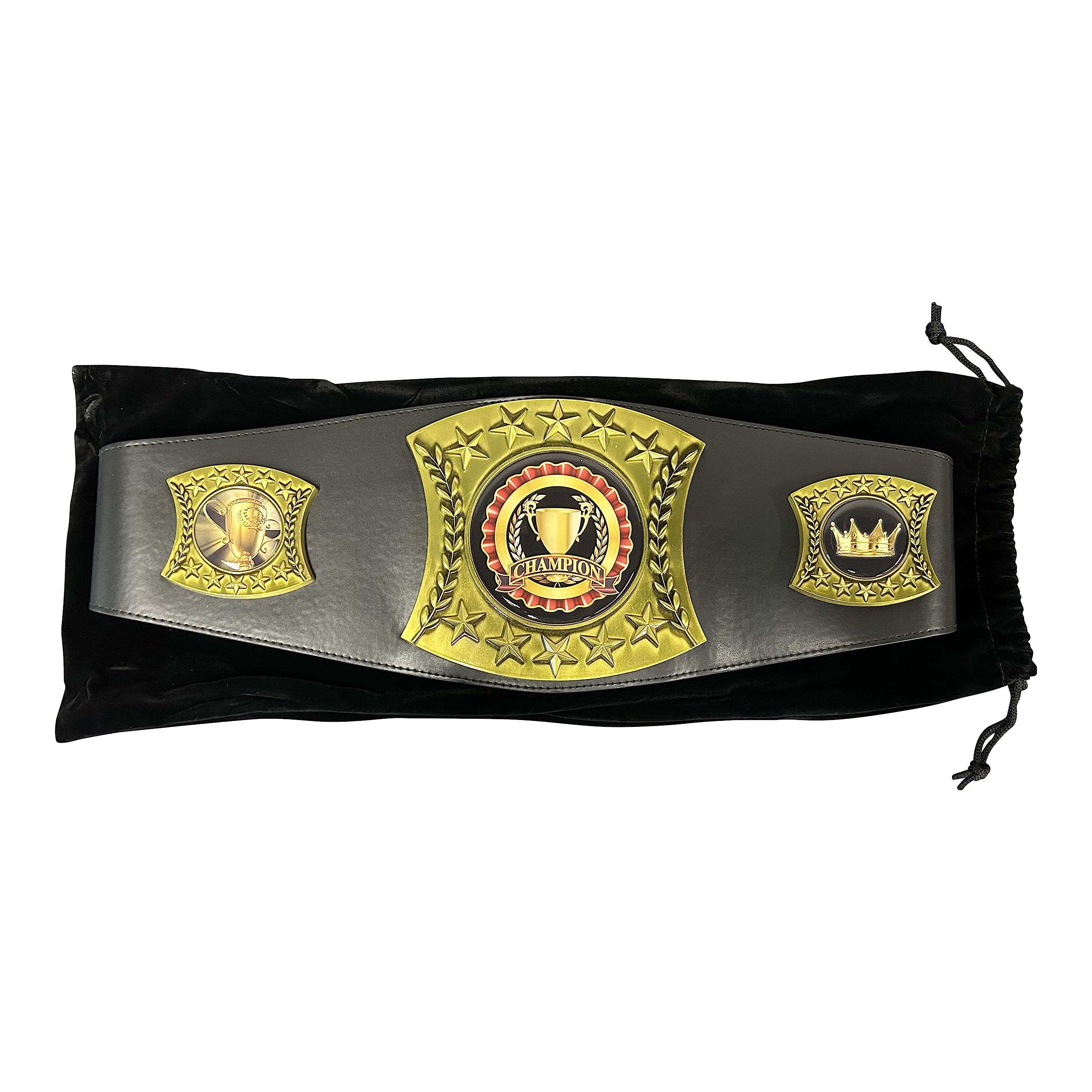 51 Inch Large Leather Champion Trophy Belt - Heavy Duty Championship Award for Boxing, Wrestling & Martial Arts - Perfect Prize Gift for Sports Competitions & Achievements
