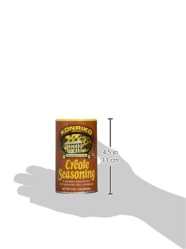 Konriko Creole Seasoning 6 oz (Pack of 2) - Wheat Free, Gluten Free, No MSG - Authentic Louisiana Flavor for Gumbo, Jambalaya & Grilling