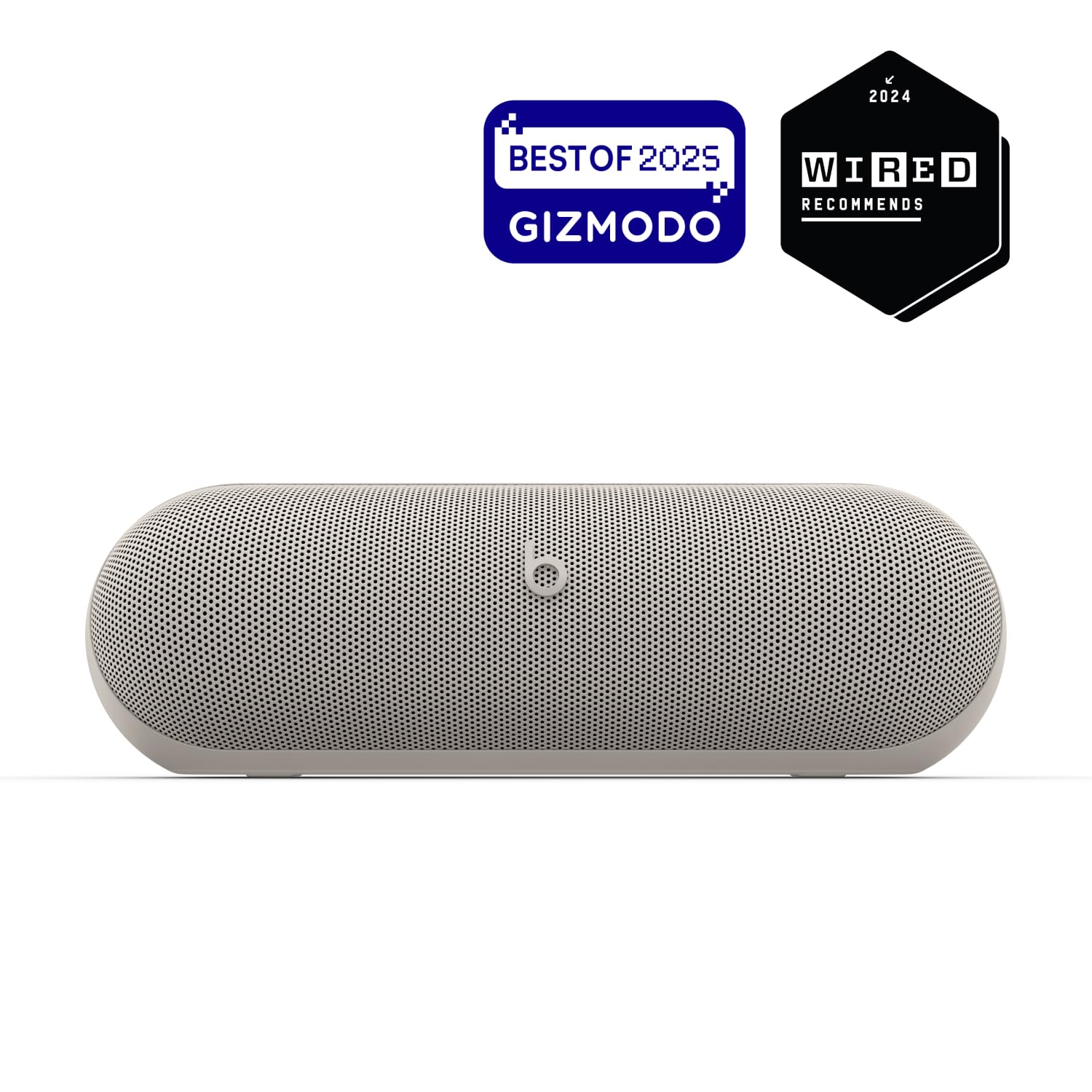 Beats Pill x Kim Kardashian Wireless Bluetooth Speaker - Portable IP67 Waterproof Speaker with 24H Playtime, USB-C Charging, Built-in Mic for Calls - Compatible with iPhone & Android - Perfect for Pool Parties, Beach Trips & Outdoor Adventures (Light Gray)