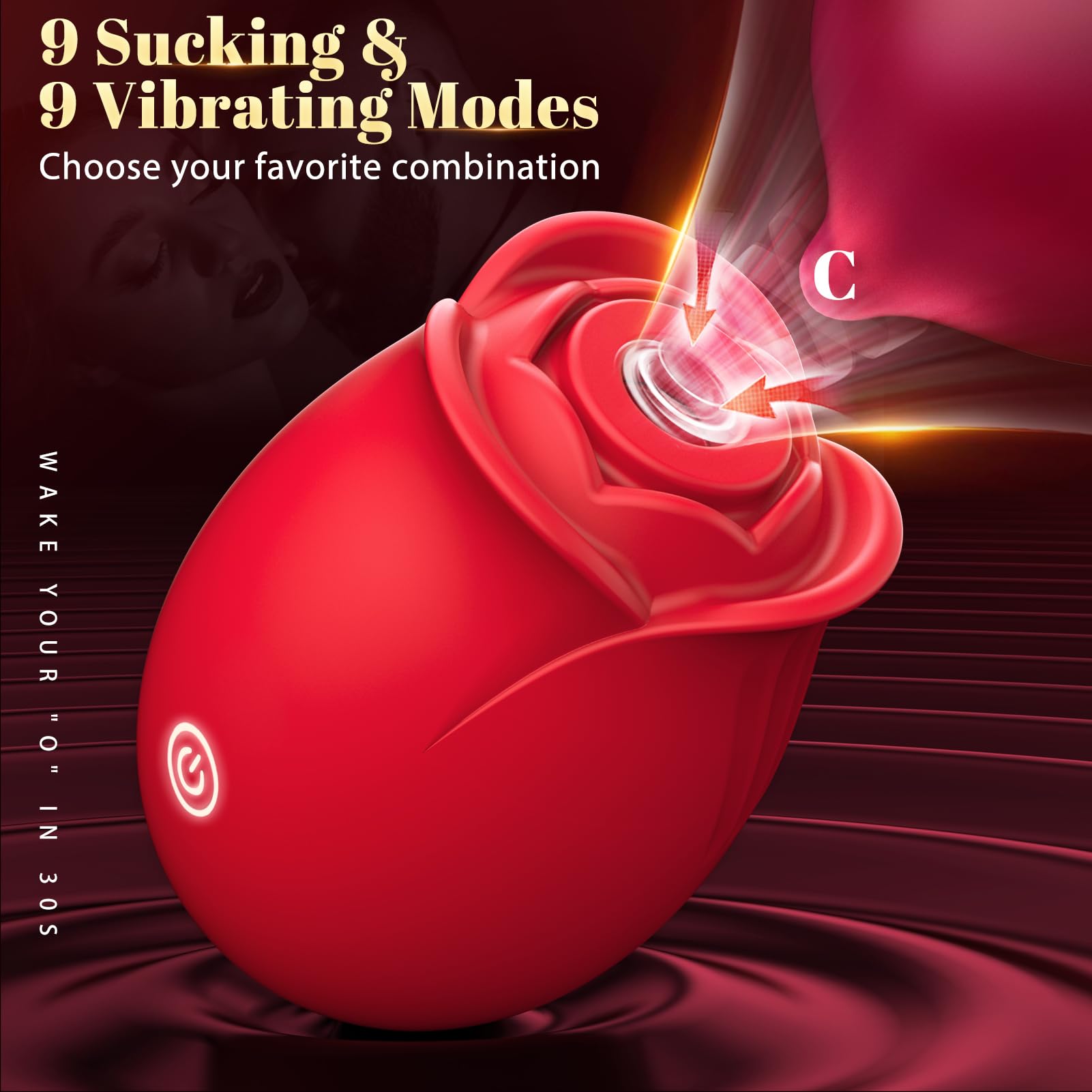 Premium Rose Sex Toy for Women - APP Controlled Vibrator with 9 Suction & 9 Vibration Modes, G-Spot Stimulator for Couples | Perfect for Romantic Nights, Solo Play & Spicing Up Relationships