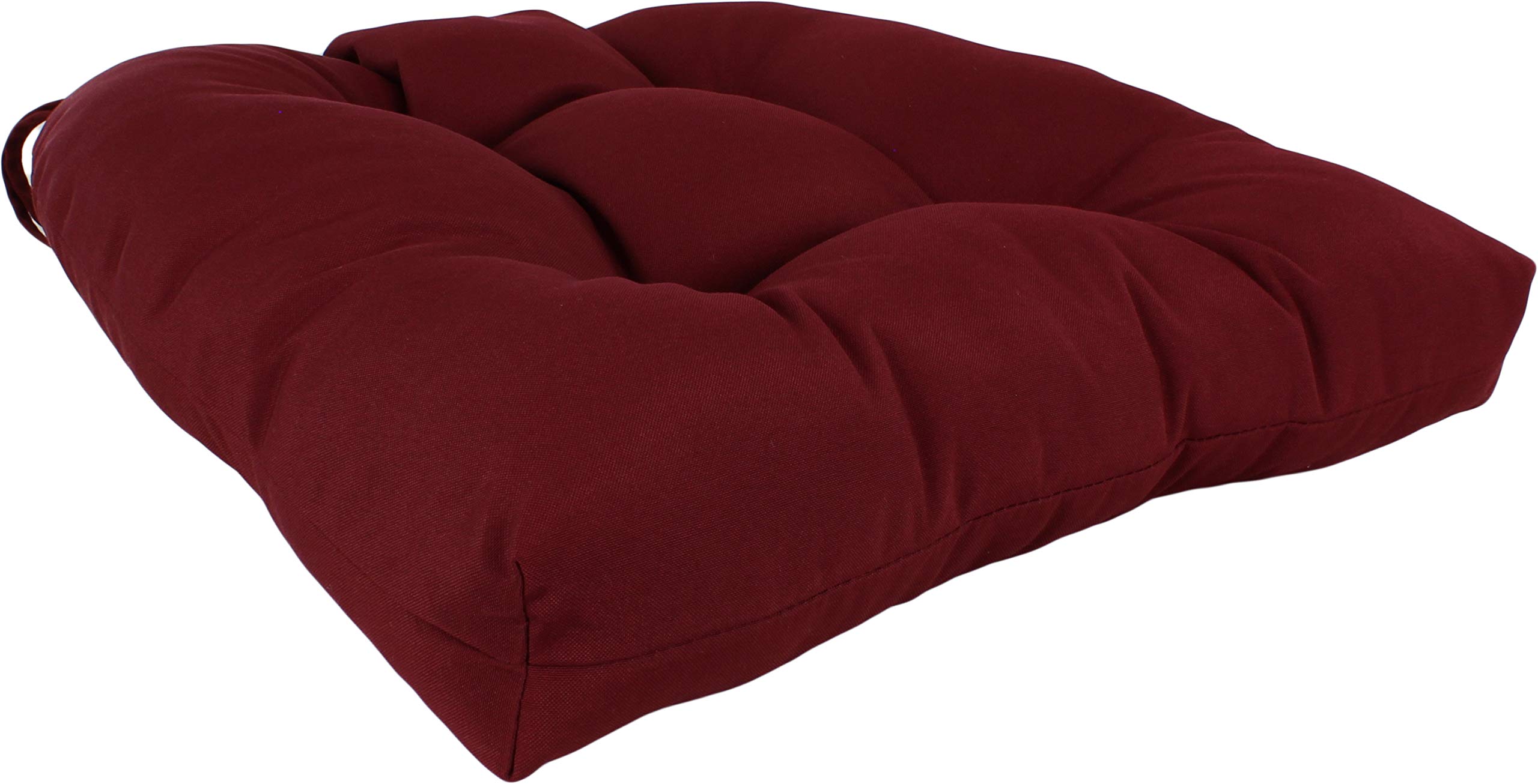 Comfy Indoor/Outdoor Seat Cushion for Patio, Deck & College Dorm - Burgundy (Pack of 1) - Perfect for Lounging, Relaxing & Outdoor Furniture Comfort