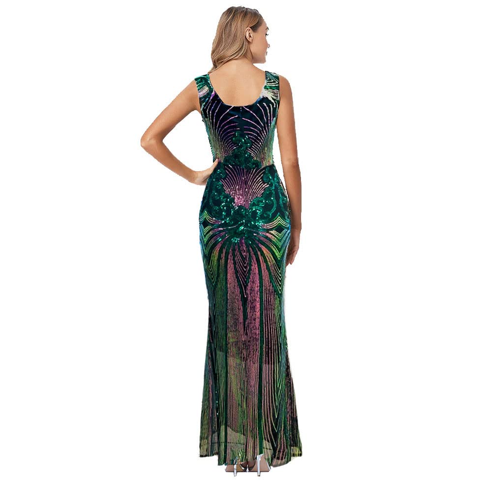Elegant Sequined Mermaid Prom Gown for Women - Formal Evening Party Dress for Prom, Homecoming, Wedding & Special Occasions