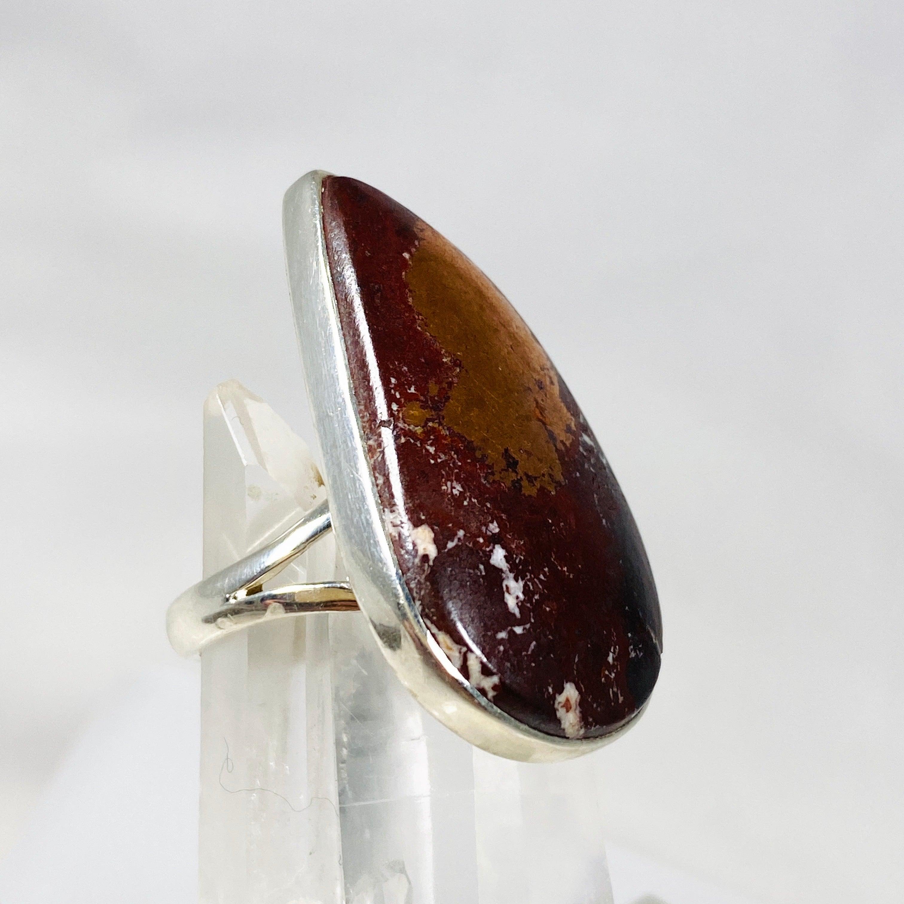 Copperite Teardrop Ring - Sterling Silver 925 (KRGJ3041) | Elegant Dainty Jewelry for Women, Perfect for Weddings, Parties & Everyday Wear