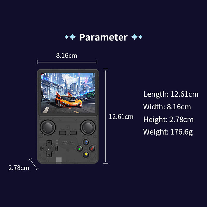 Powkiddy X35S Retro Handheld Game Console - Portable Gaming Device with 500+ Classic Games, 3.5
