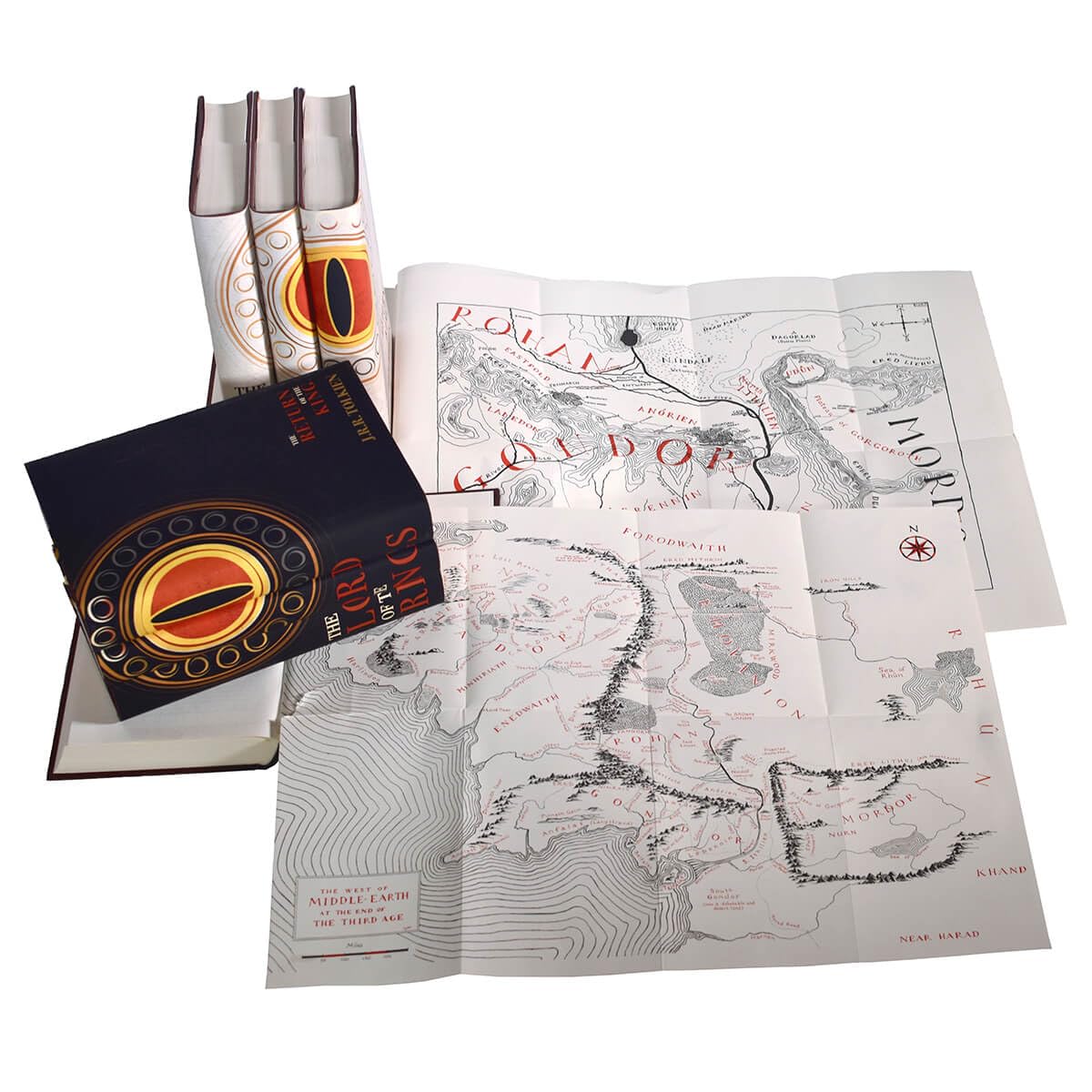 The Lord of The Rings Trilogy 3-Book Set - Special Collector's Edition by J.R.R. Tolkien - Black Hardcover | Perfect for Fantasy Book Lovers & Home Library Displays