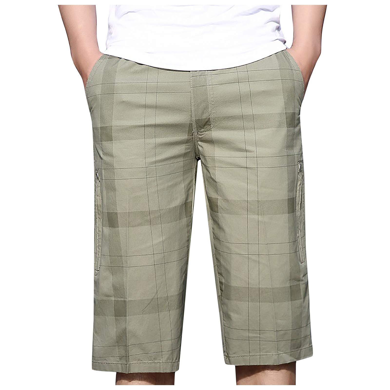 YXWLLN Men's Summer Casual Fitness Bodybuilding Printed Pocket Sports Shorts - Gym Workout, Running & Outdoor Activities