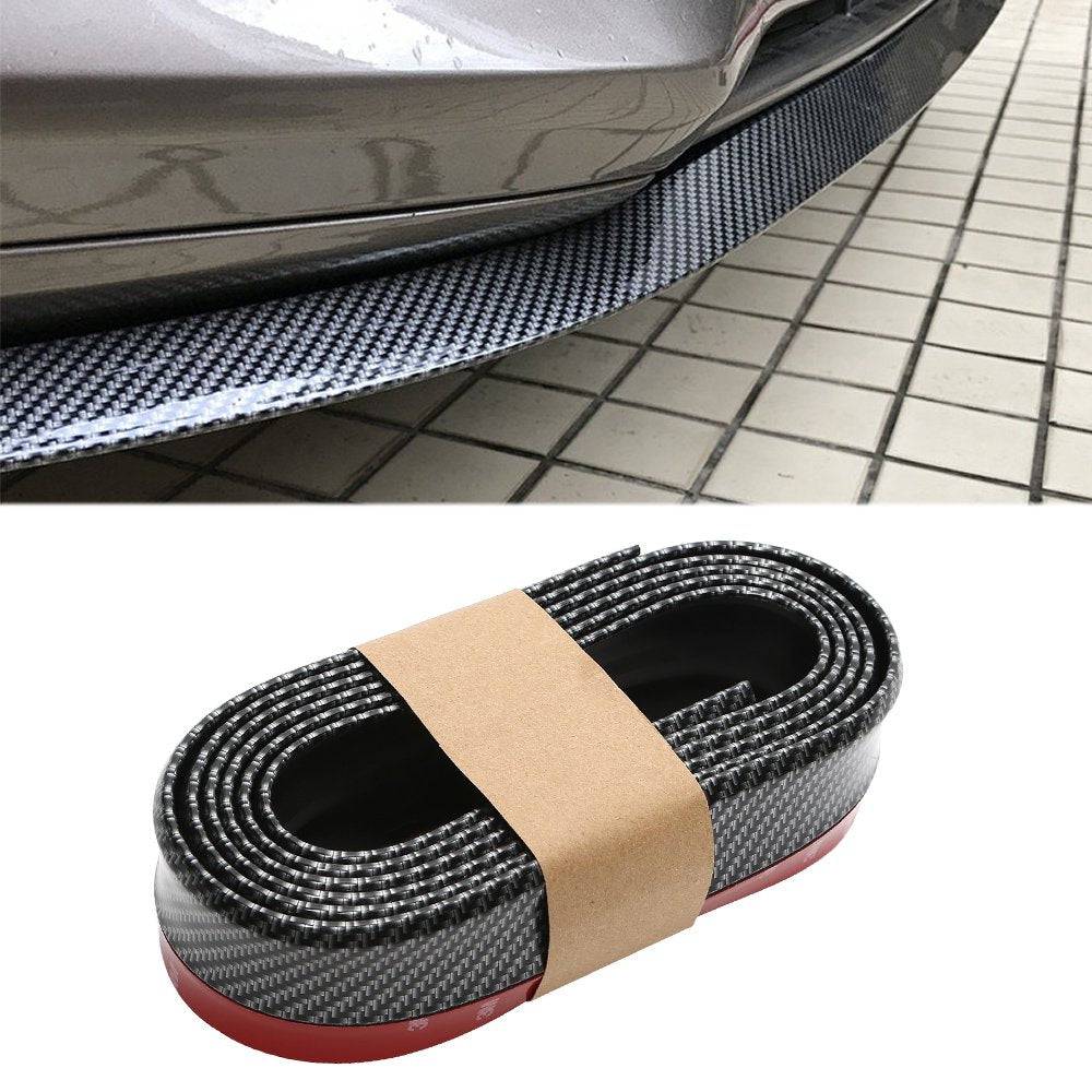 Samurai EZ Lip Universal Fit Carbon Fiber Print CFL Front Bumper Chin Spoiler - 98 Inch PVC Quick Lip for Cars & Trucks | Enhance Vehicle Aerodynamics & Style