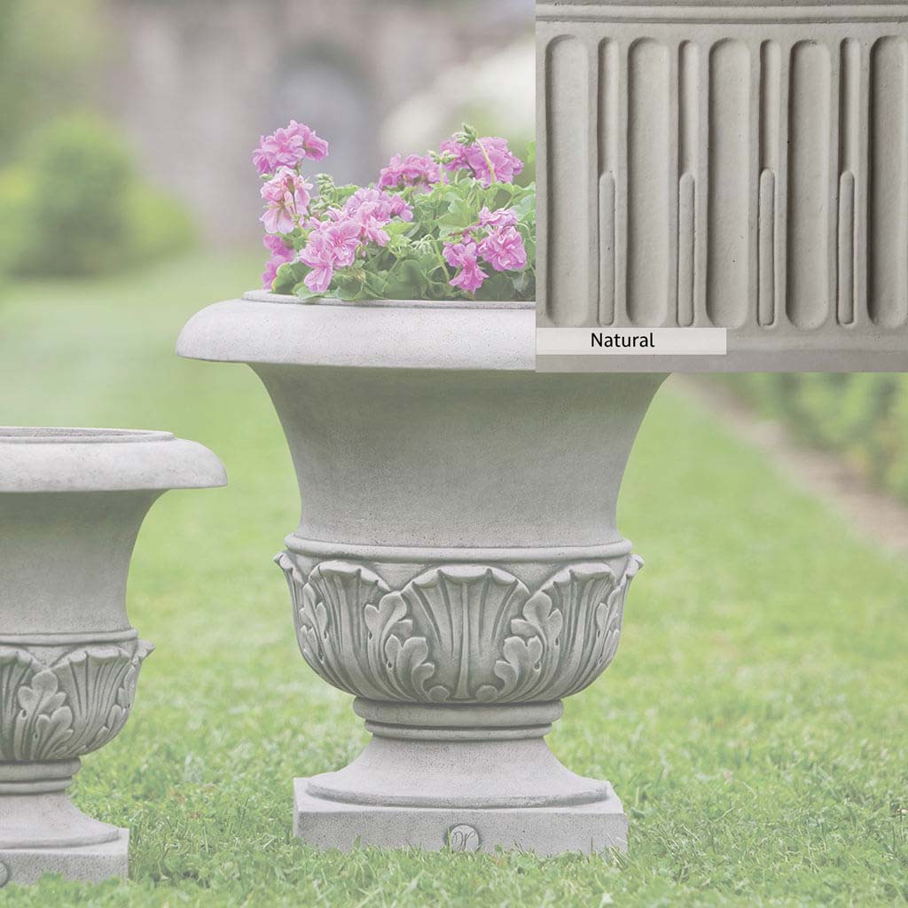 Campania International Williamsburg Acanthus Large Outdoor Planter - Classic Garden Decor for Patio, Porch, and Landscape Design