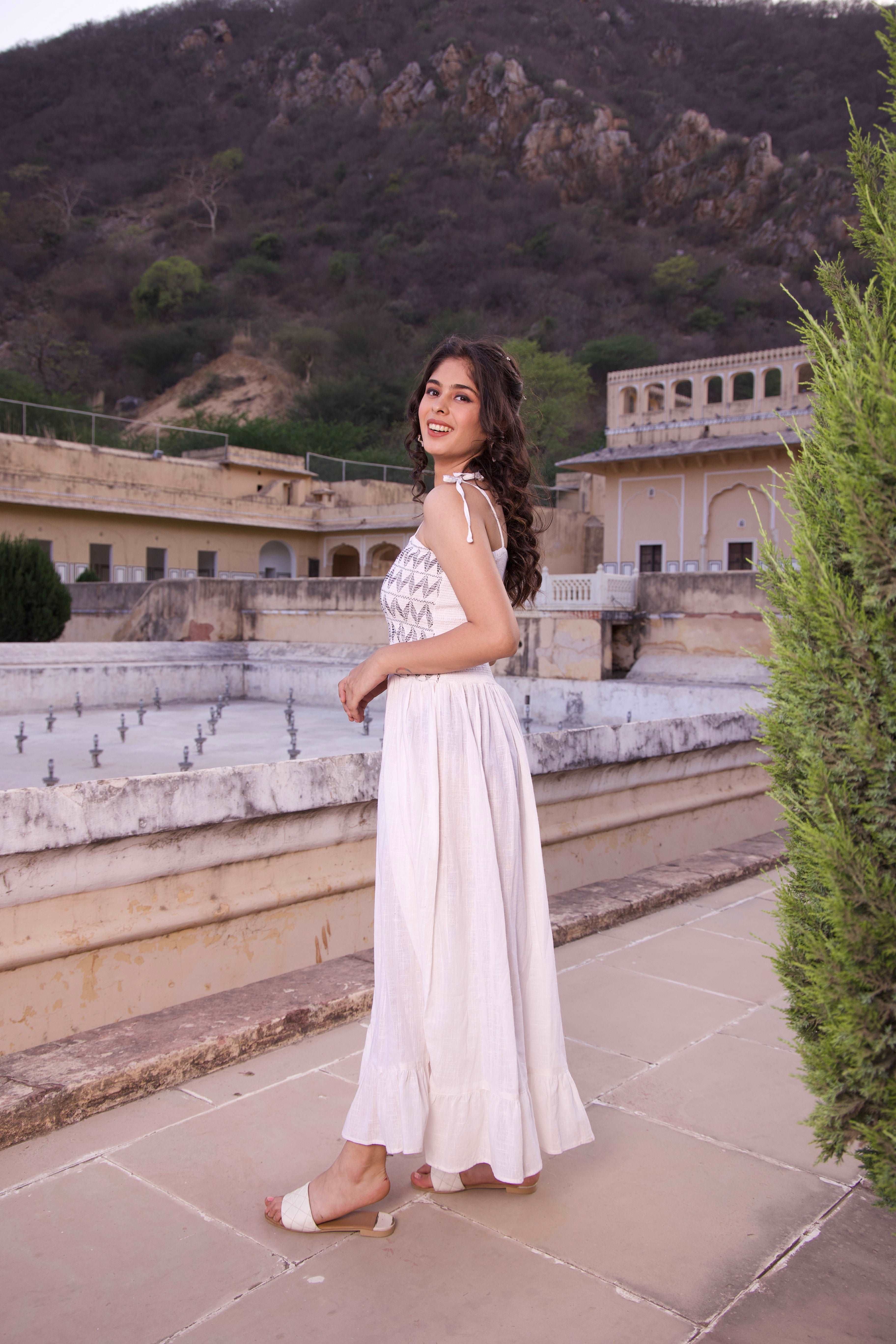 Black and White Maxi Dress with Jacket - Stylish Women's Long Dress for Casual Wear, Parties & Special Occasions