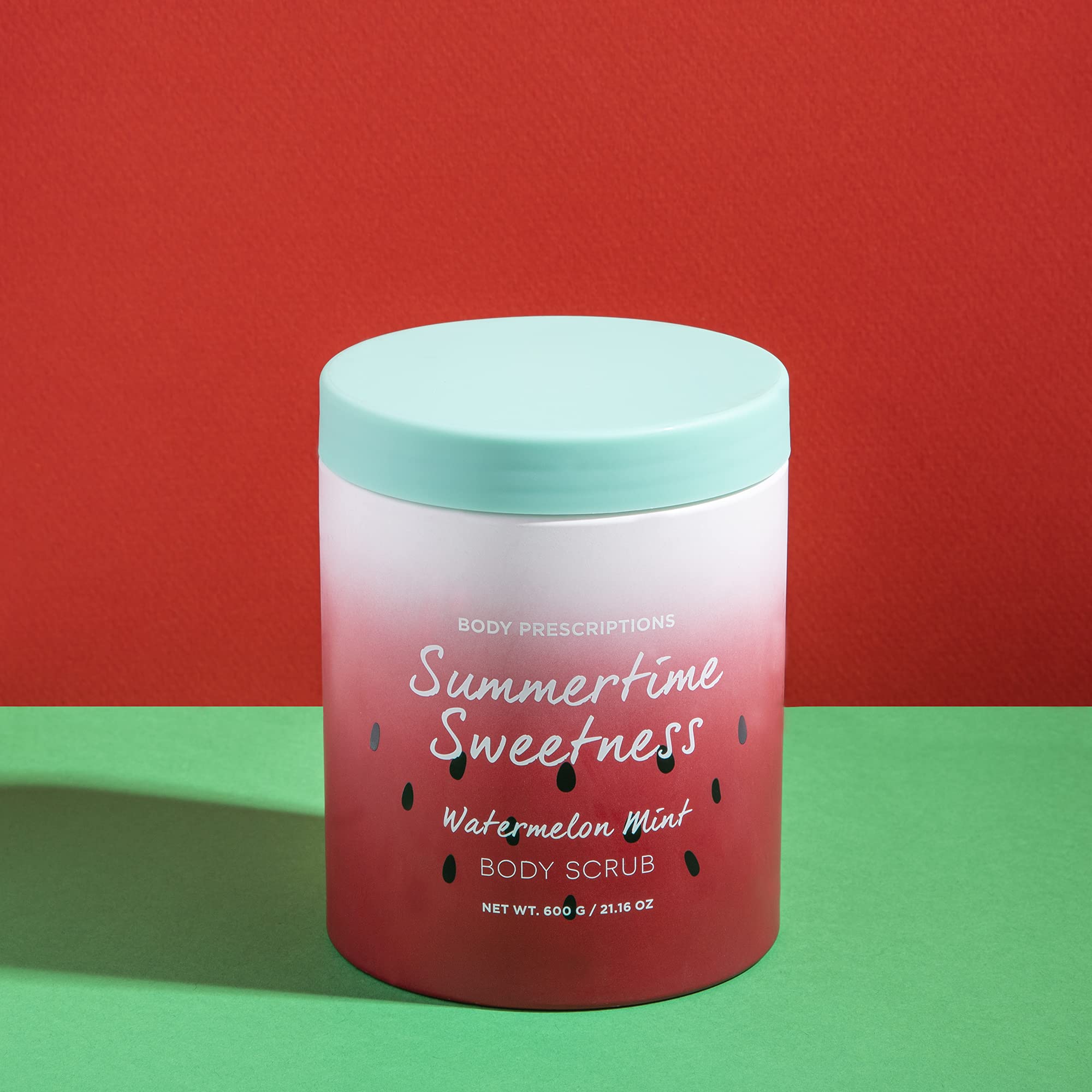 Summertime Sweetness Body Scrub & Exfoliating Wash - Watermelon Mint Infused Cleanser for Nourished, Ultra Smooth Skin | Perfect for Summer Skincare & Post-Workout Refreshment