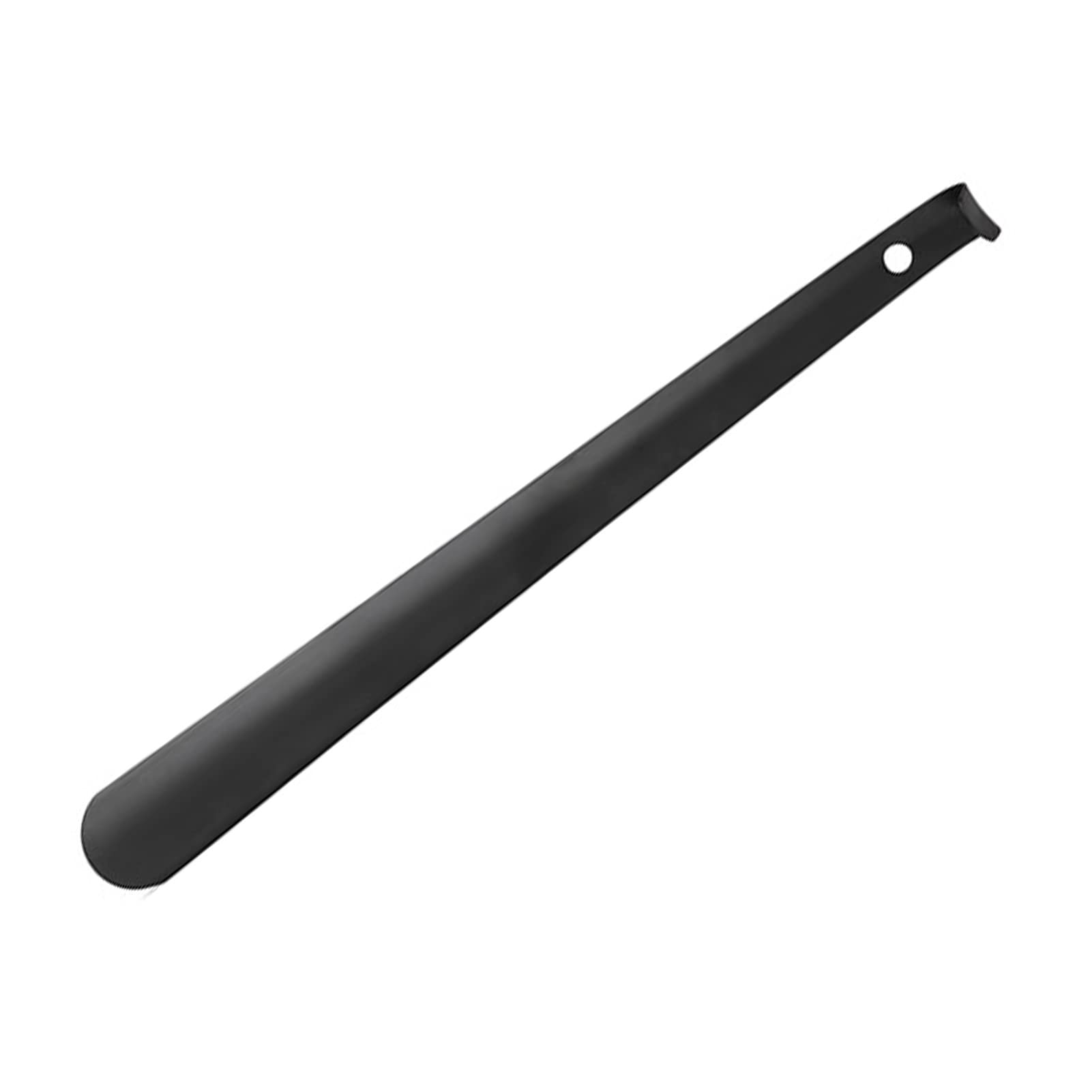 YNGJUENCP Professional Stainless Steel Shoe Horn - 17 Inch Long Handle Metal Shoehorn for Seniors & Elderly | Durable Black Shoe Lifter for Easy Dressing & Comfort (42cm)