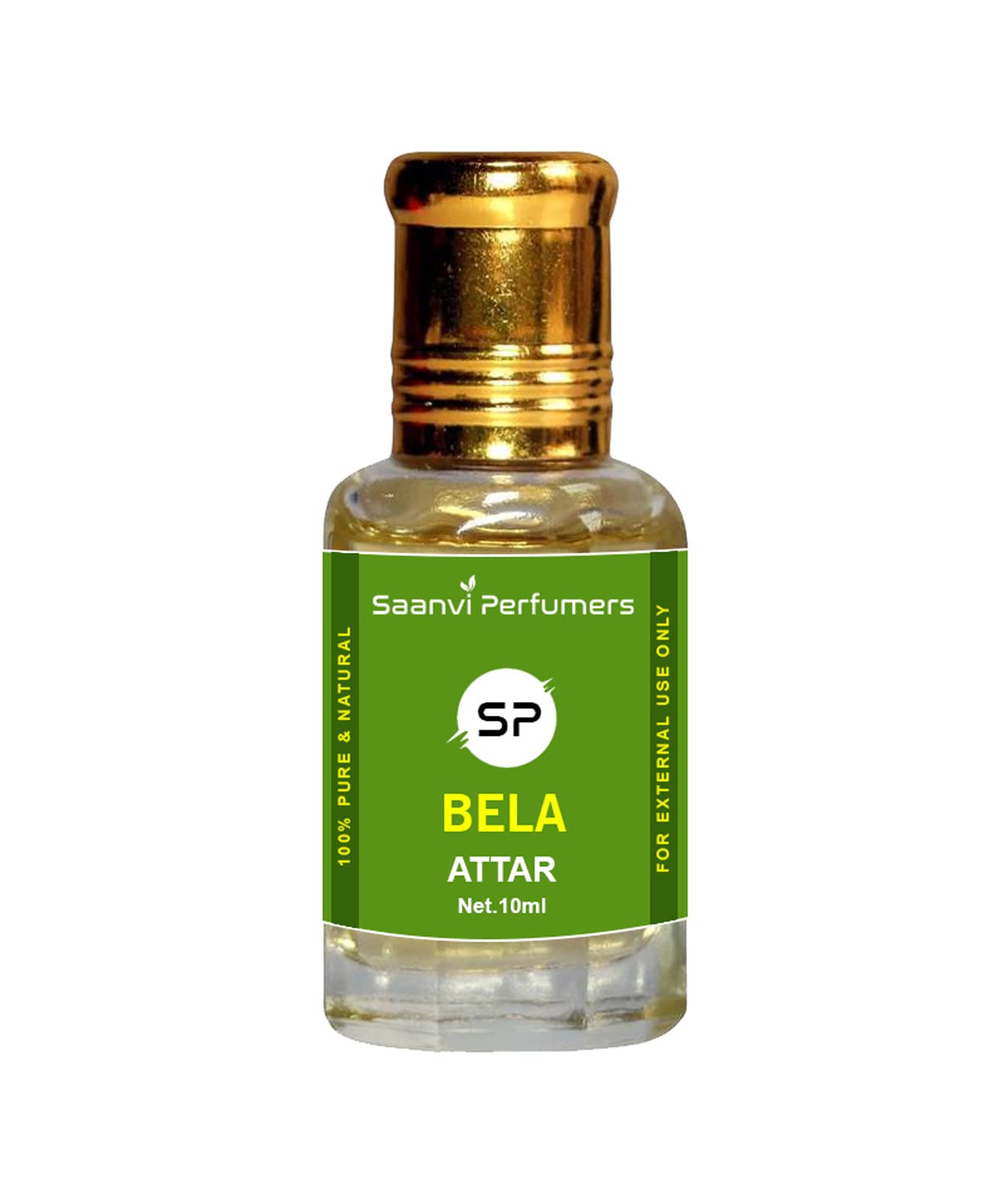 Saanvi Perfumers Bela Attar 10ml - Natural Floral Fragrance Oil for Men & Women | Alcohol-Free Perfume Oil | Indian Itra Scent | Long-Lasting Aroma for Daily Wear, Special Occasions & Meditation (10ml)