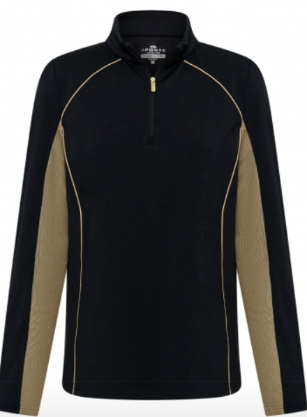 Sporte Leisure Night Ladies 1/4 Zip Pullover - Women's Lightweight Quarter Zip Sweatshirt for Running, Yoga & Casual Wear