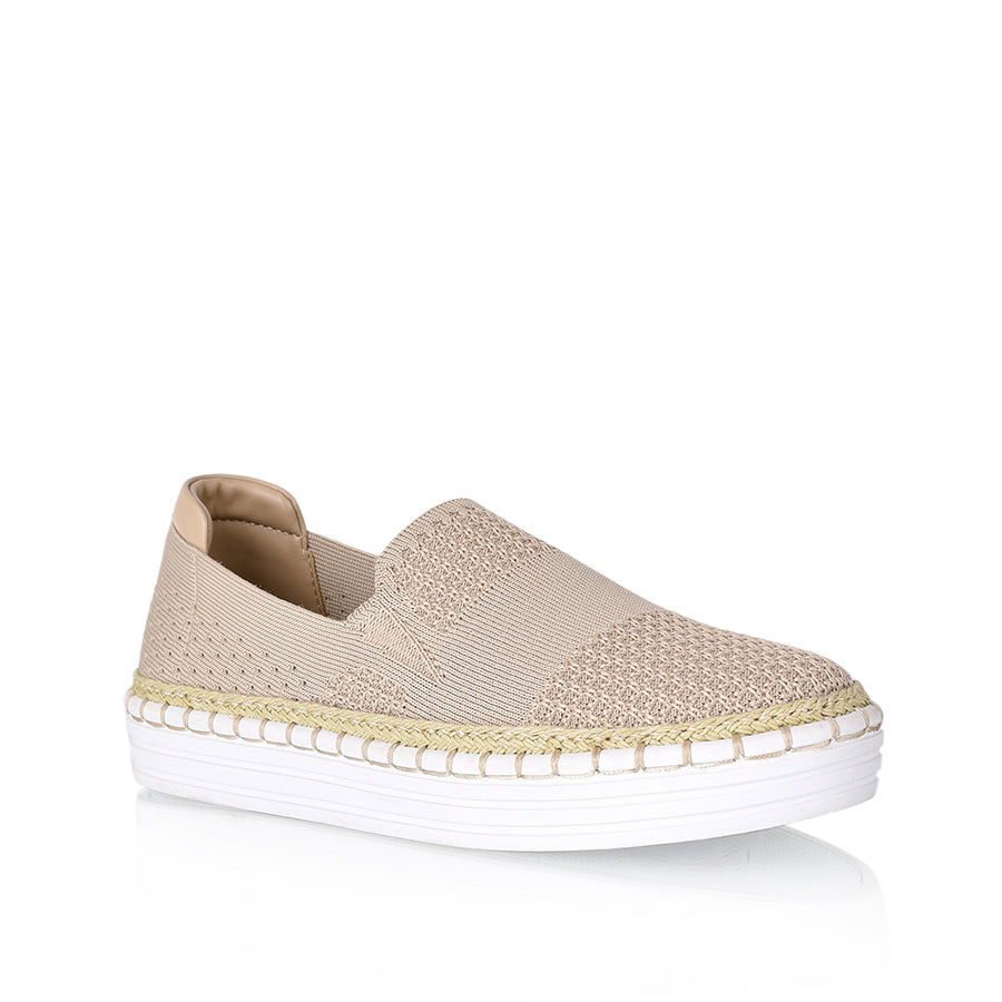Queen Slip On Sneakers - Natural Knit Women's Comfortable Casual Shoes for Walking, Travel & Everyday Wear
