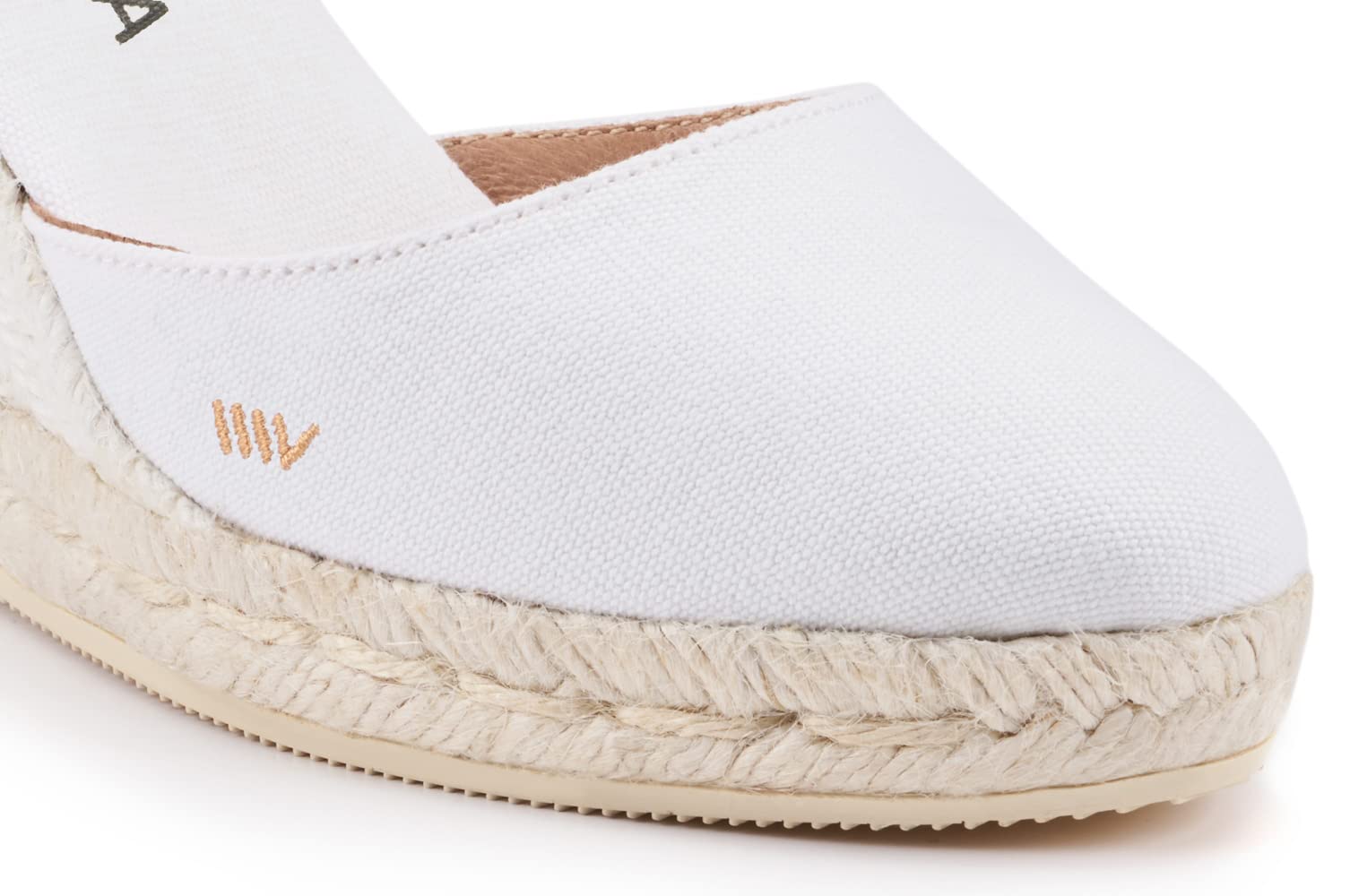 VISCATA Satuna Women's Espadrille Sandals - Comfortable Canvas Wedge Sandals with Adjustable Buckle for Summer, Beach, and Casual Outings