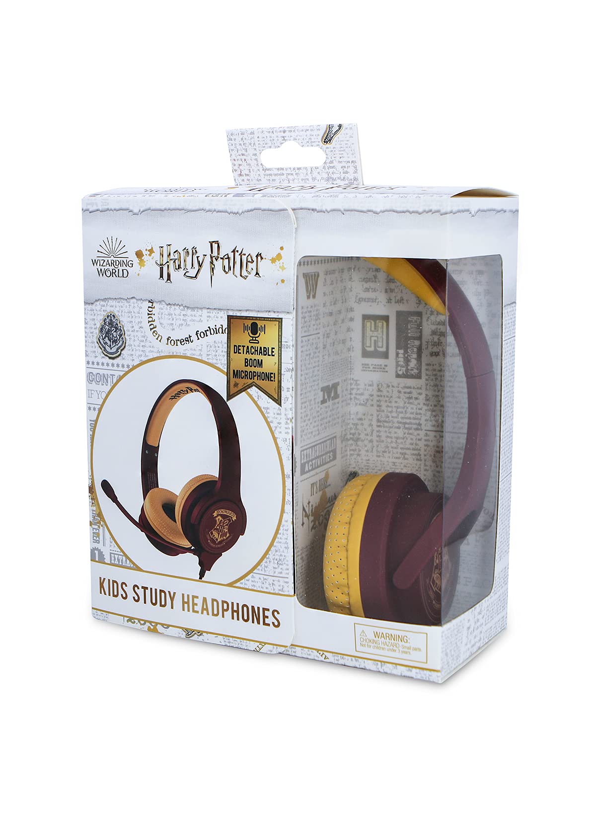 OTL Harry Potter Study Headphones - Universal Compatibility, Brown - Perfect for Studying, Reading & Relaxing with Your Favorite Wizarding World Soundtrack
