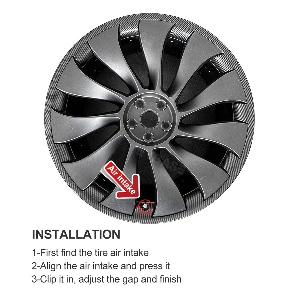 Tesla Model Y 20 Inch RimCase Wheel Protector Kit - Premium Alloy Wheel Protectors for Tesla Model Y (2020-2023) - Prevent Curb Rash & Scratches - Perfect for Urban Driving, Parking & Road Trips