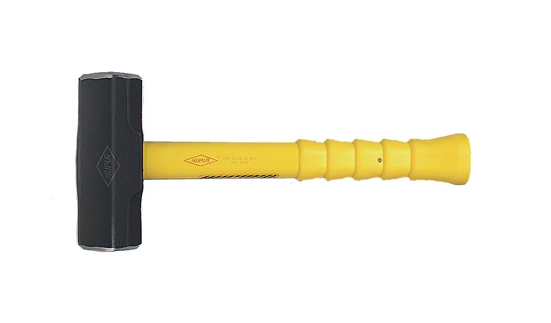 32-Inch Double Face Sledge Hammer with Fiberglass Handle - Heavy Duty Demolition Tool for Construction, Wood Splitting & Blacksmithing